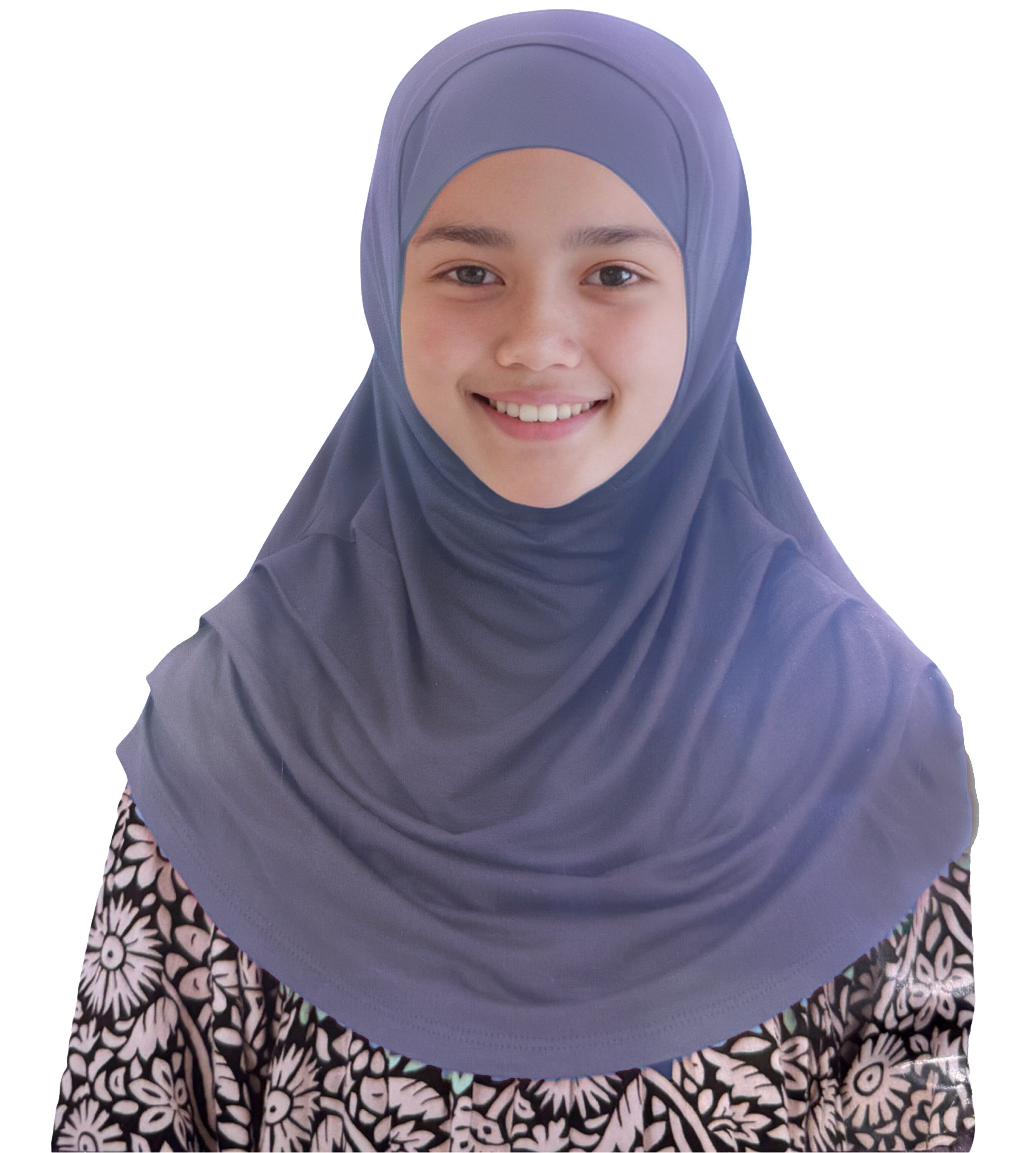New Pleated Children Kids Girls Instant Hijab Eid Ramadan Mosque Hijab