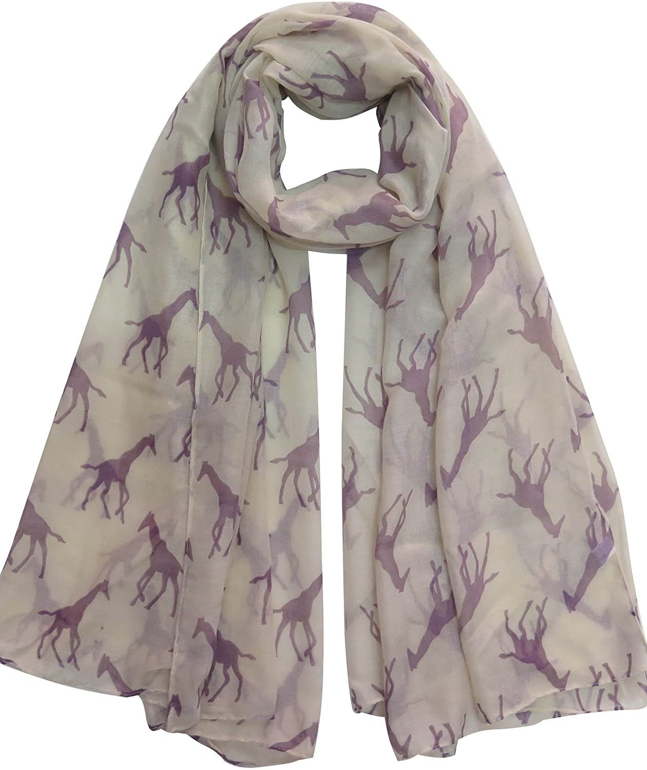 Giraffe Animal Print Women's Scarf Shawl Wrap By World of Scarfs