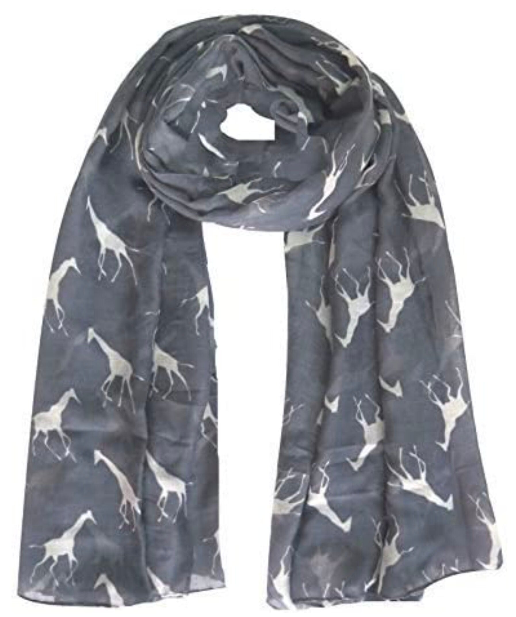 Giraffe Animal Print Women's Scarf Shawl Wrap By World of Scarfs
