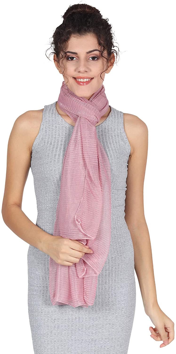 Scarf Wrap for Wedding Evening Shawl Glitter Sheer Bridal Women's Scarves for Prom, Party By World of Shawls