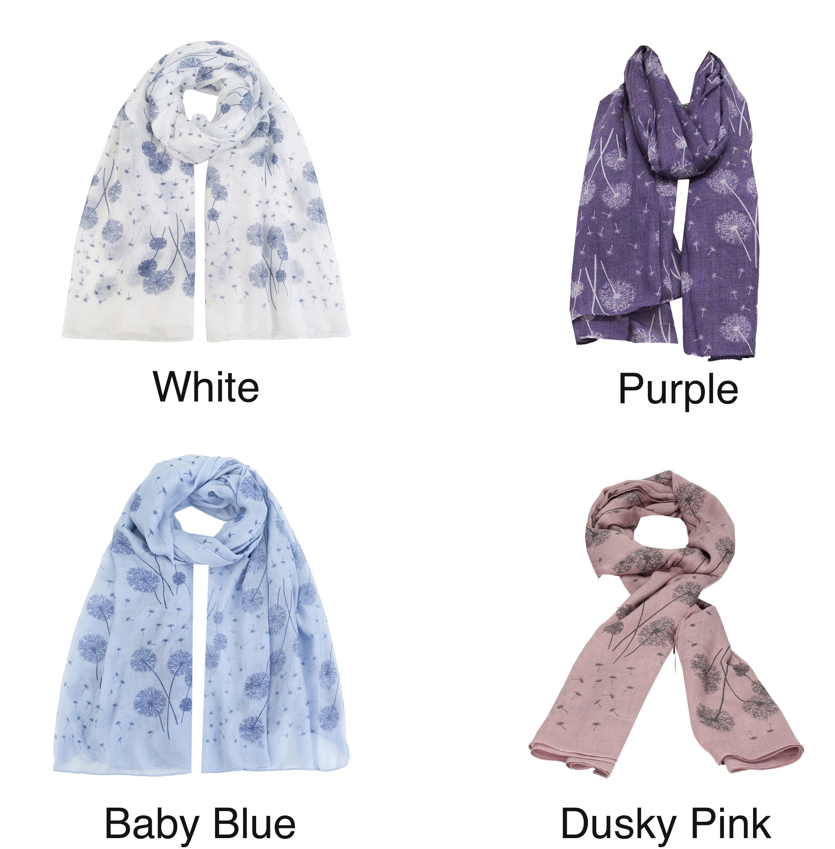 Dandelion Celebrity Style Scarf Ladies Girls Women Shawl Wrap Ladies Long All Season