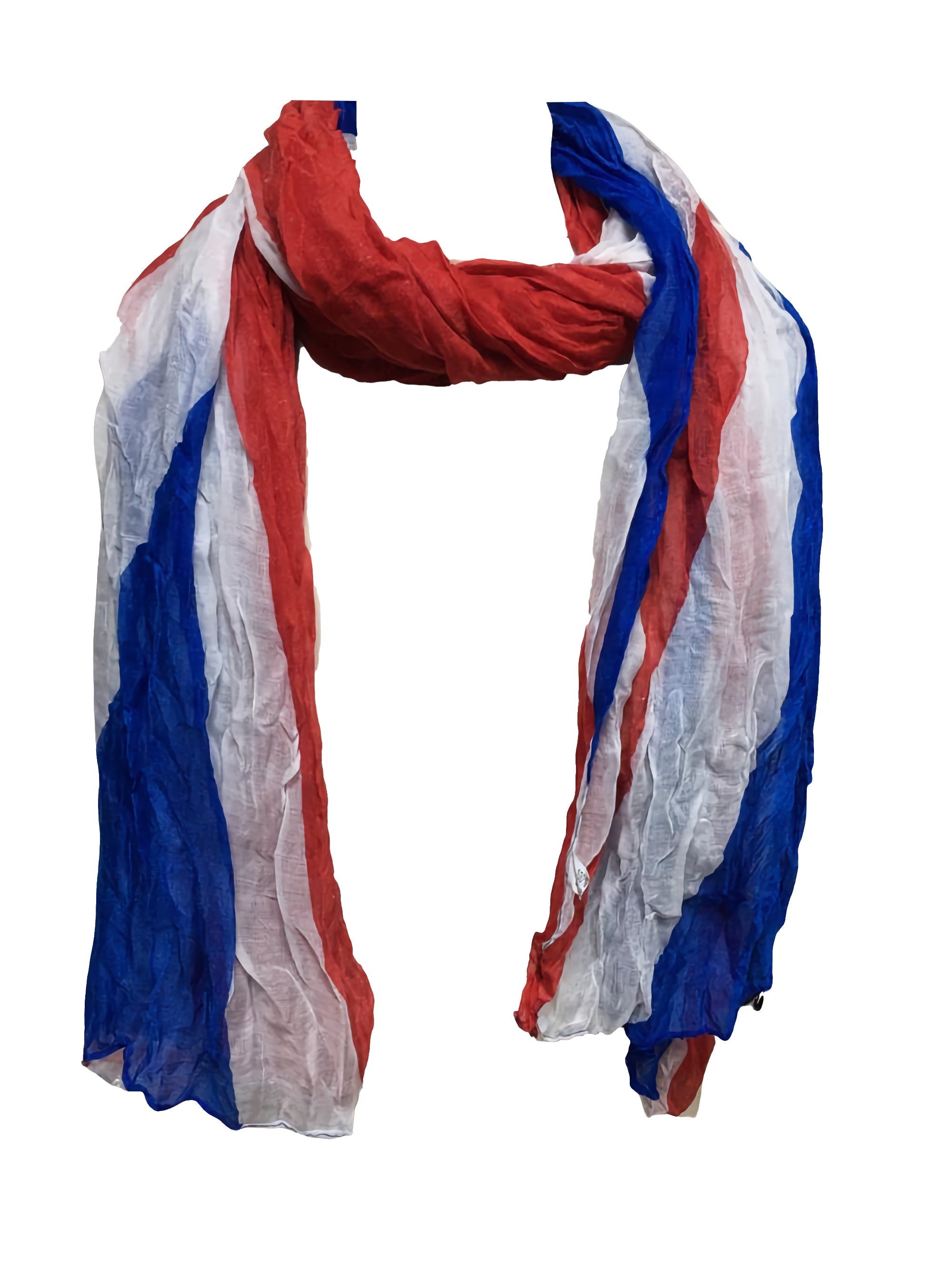 Uk Flag Print Scarf Union Jack London Fashion Denim Blue Fashion Scarf
