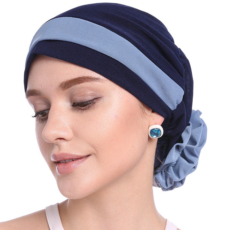 Chemo Hat Stretchy Beanie Bandana Turban Cap Skull Cap Ethnic Head Wrap Hat Headscarf Hair Loss