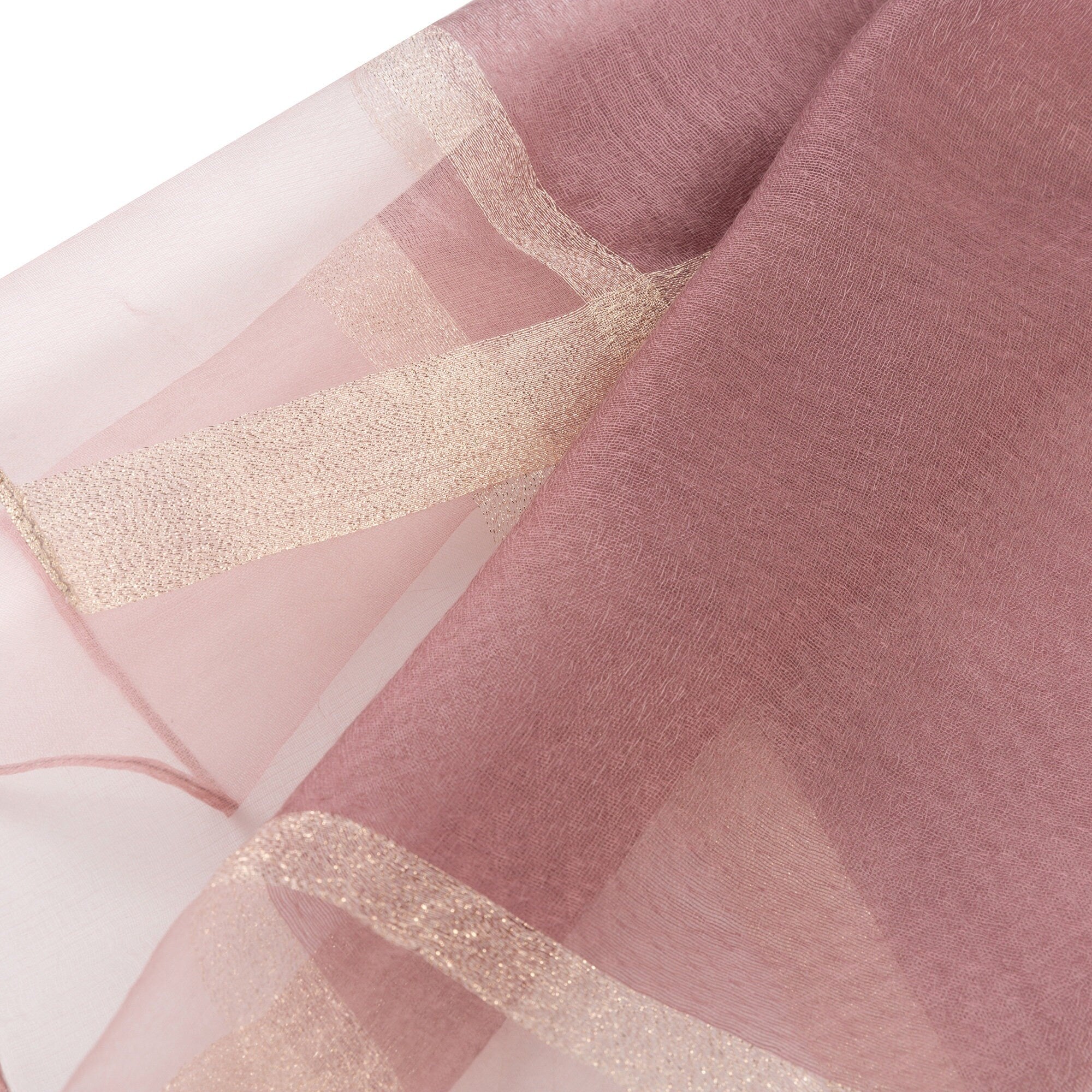 Sheer Classy Elegant Scarf Wrap Ideal for Party Event Occasion Gift - Lavender / Gold