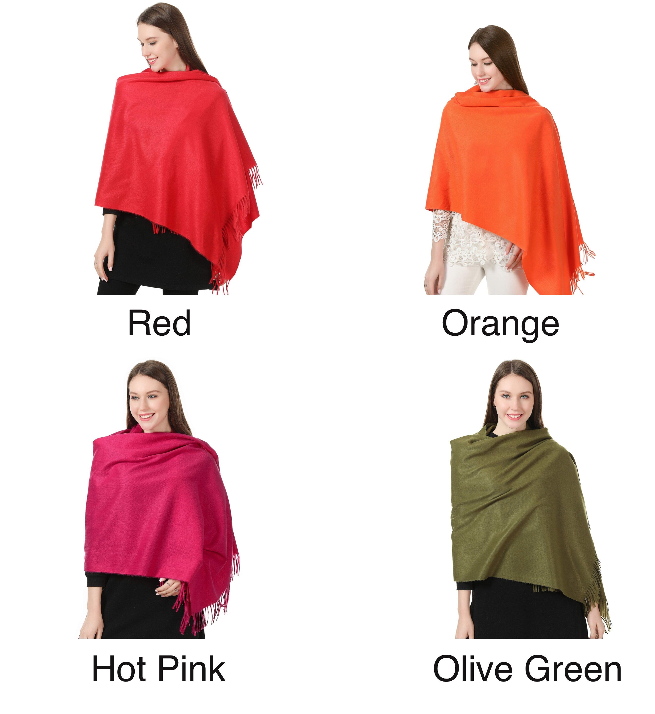 Cashmere Feel Winter Shawl Scarf Scarves Wrap for Women Large Warm Thick Pashmina style ladies Winter shawl Prefect Gift for your Love once