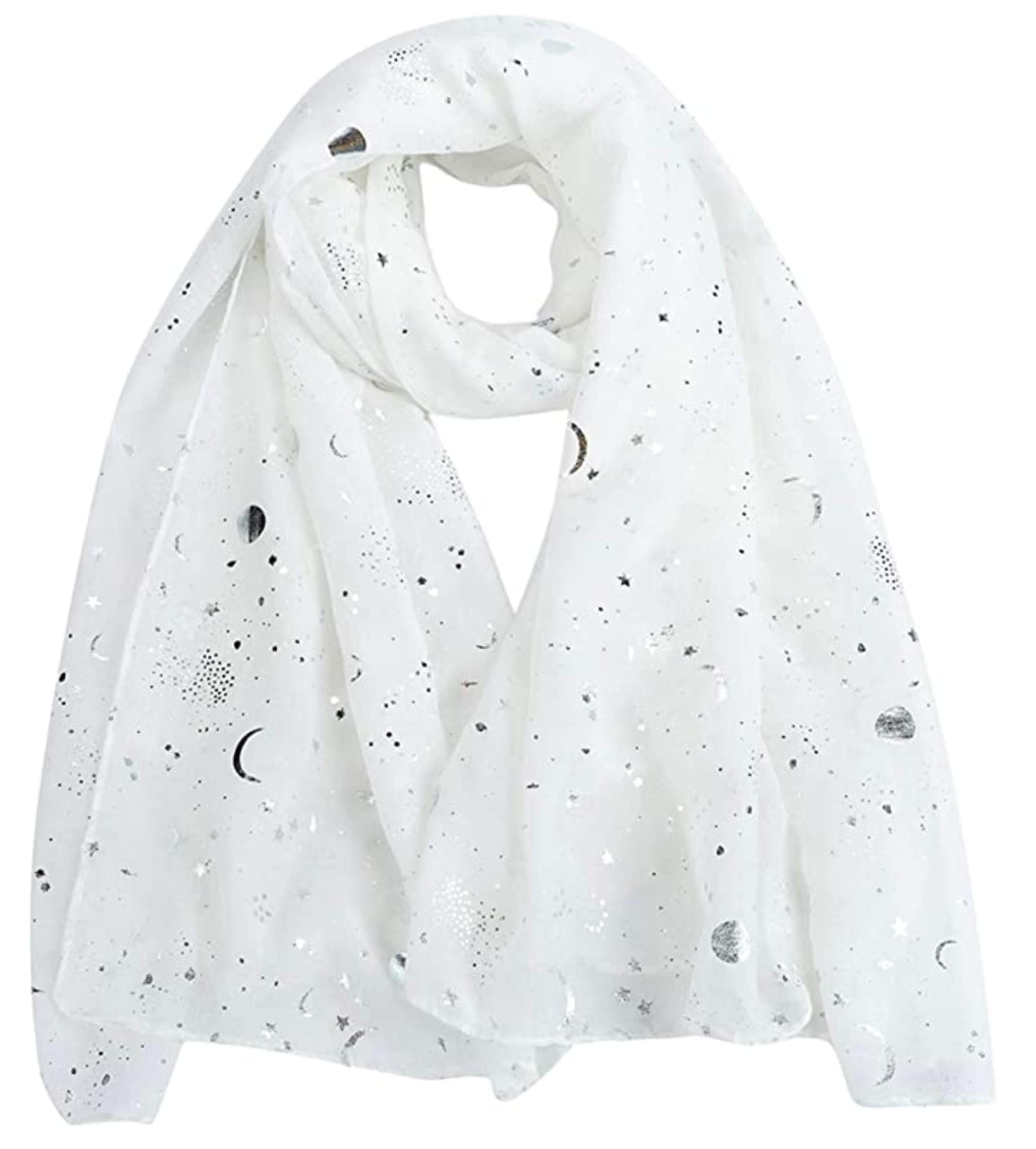 Moon light New Ladies Womens Glitter Sparkle Stardust Scarf Scarves Maxi Wrap