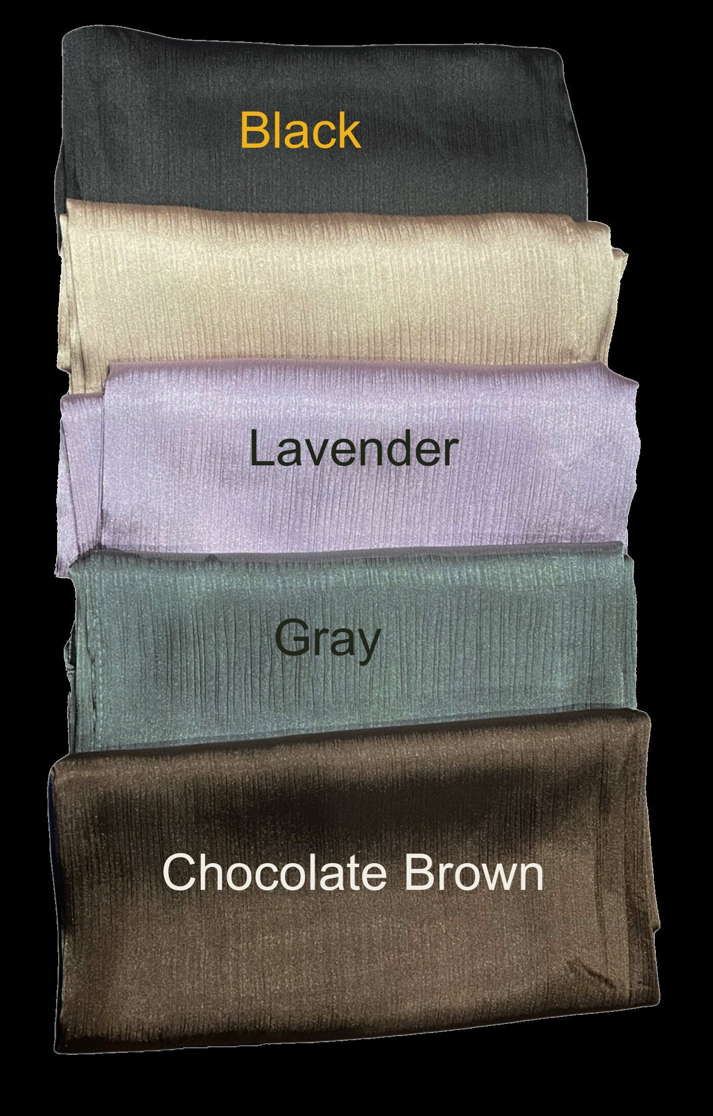 Sumptuously Soft Luxury Premium Crinkle Soft Lush Silk Hijab Scarf Plain Wrap Stripe Satin Luxe
