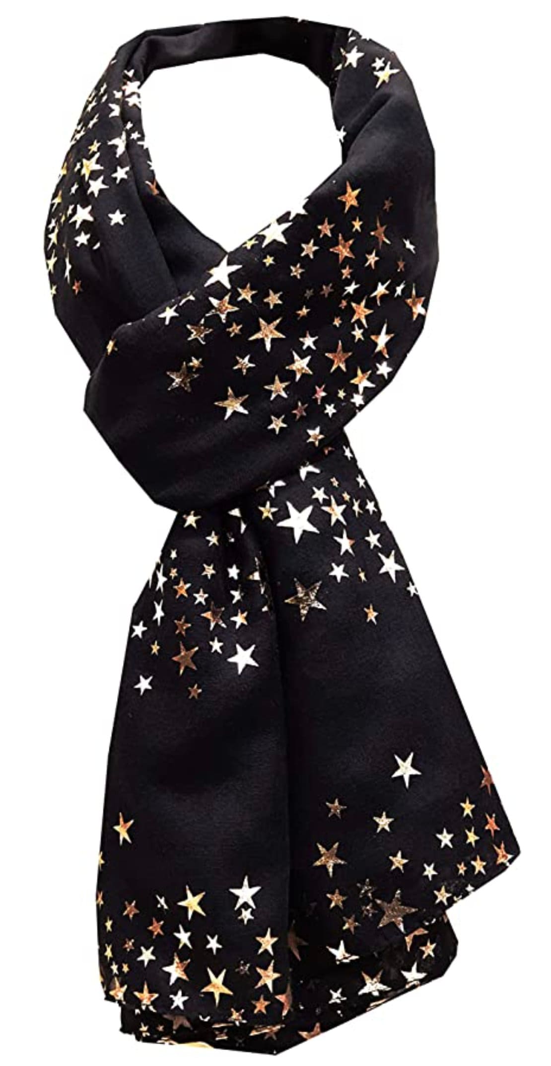 Star Foil Print Scarf Scarves Wrap Shawl Ideal Gift