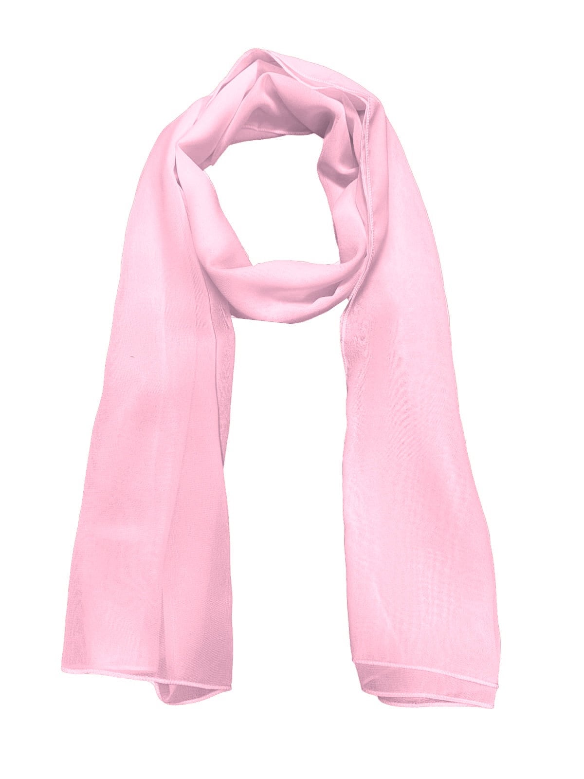 Chiffon Silk feel Scarves Women Plain Neck Retro Lightweight Scarves Bandana for Women size 45 x 160 cms