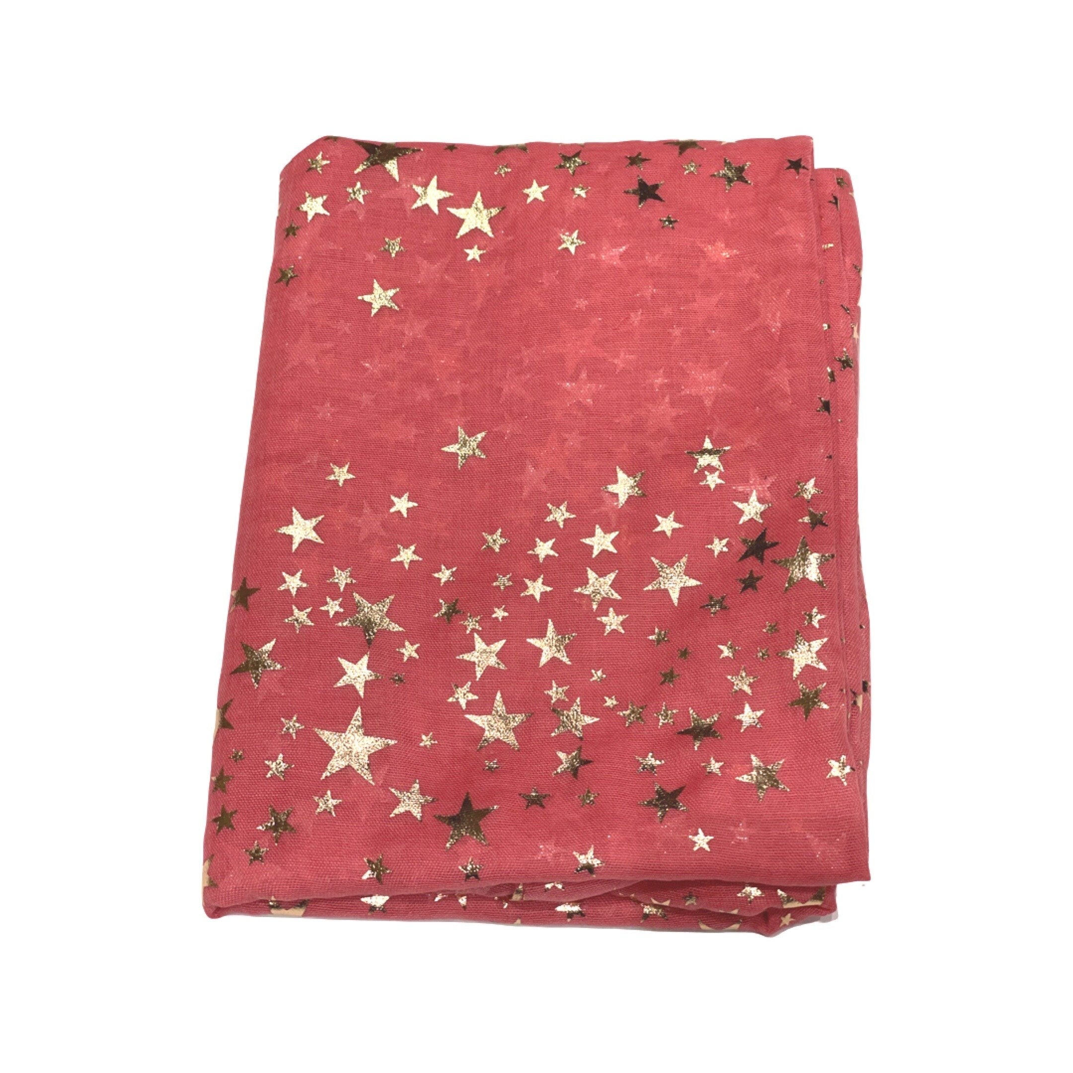 Star Foil Print Scarf Scarves Wrap Shawl Ideal Gift