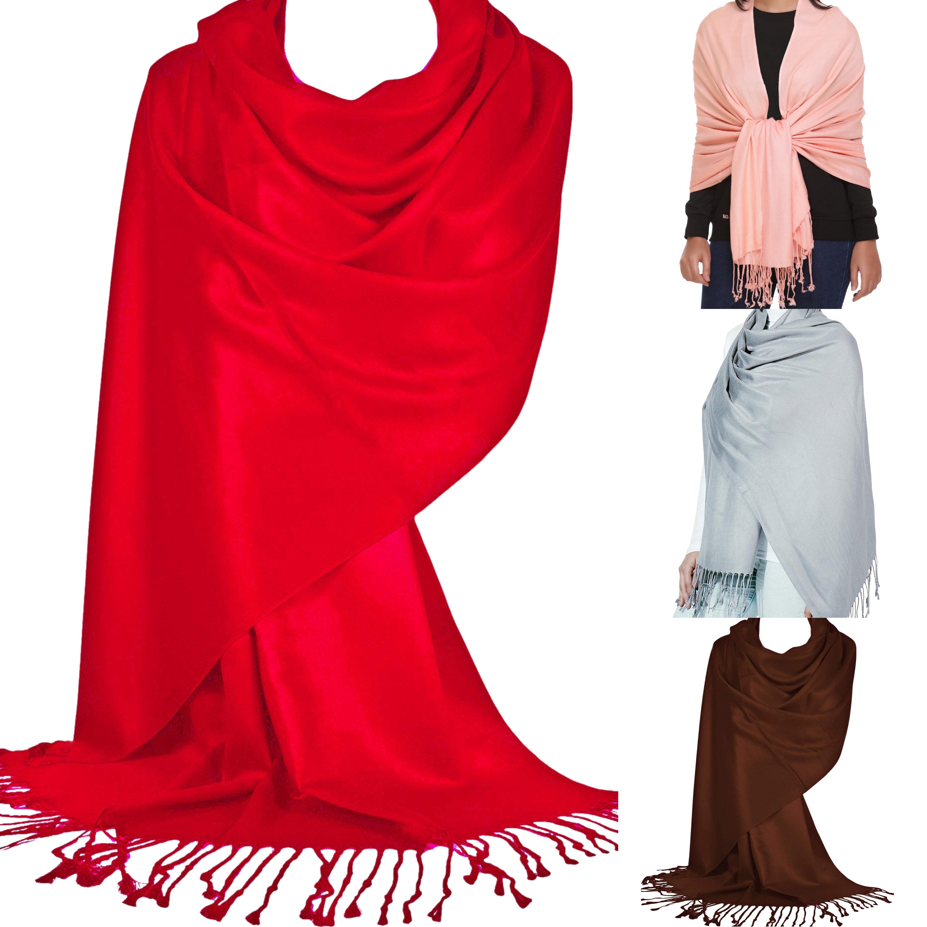 New Pashmina Scarf Wrap For Bridesmaid Bridal Wedding Shawl Gifts for Her Mum Grandma Wife Girlfriend Ladies Women Scarves