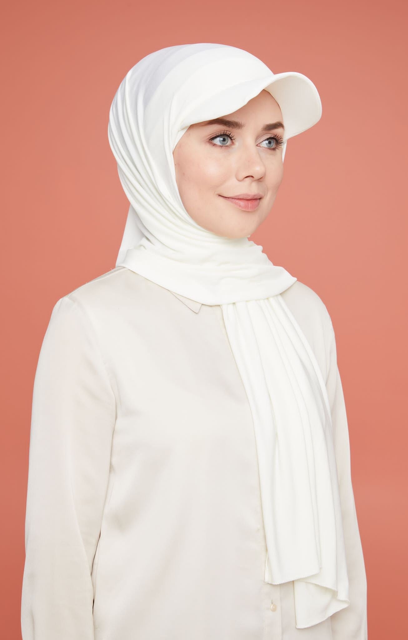Muslim Women Girls  Jersey Hijab With Base Ball Cap Summer Sports with Hijabs Ready To Wear Instant Sport