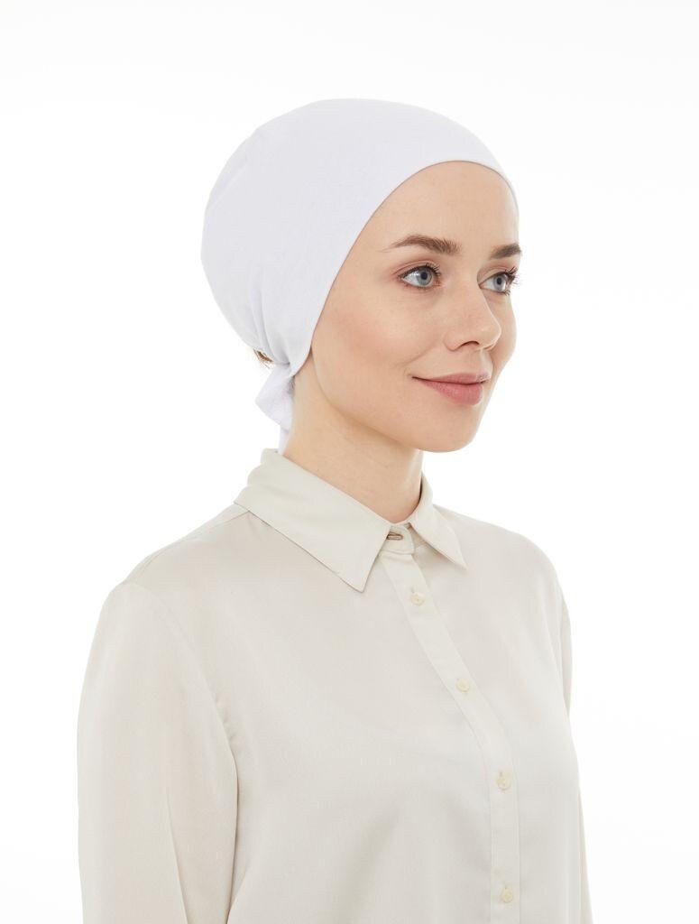 Women Hair Loss - Cancer Slip-On Headwear Turbans Hats Cap with Tie Back, giving you full coverage of your head Hijab