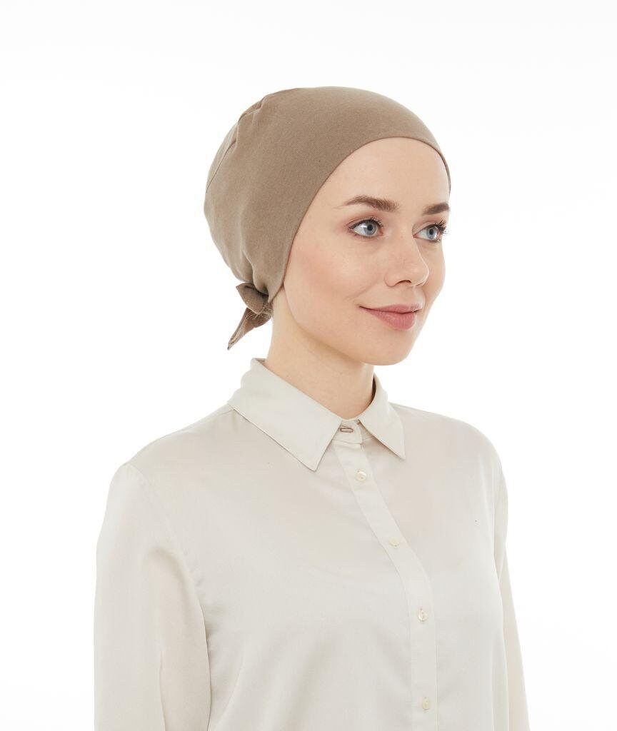 Women Hair Loss - Cancer Slip-On Headwear Turbans Hats Cap with Tie Back, giving you full coverage of your head Hijab