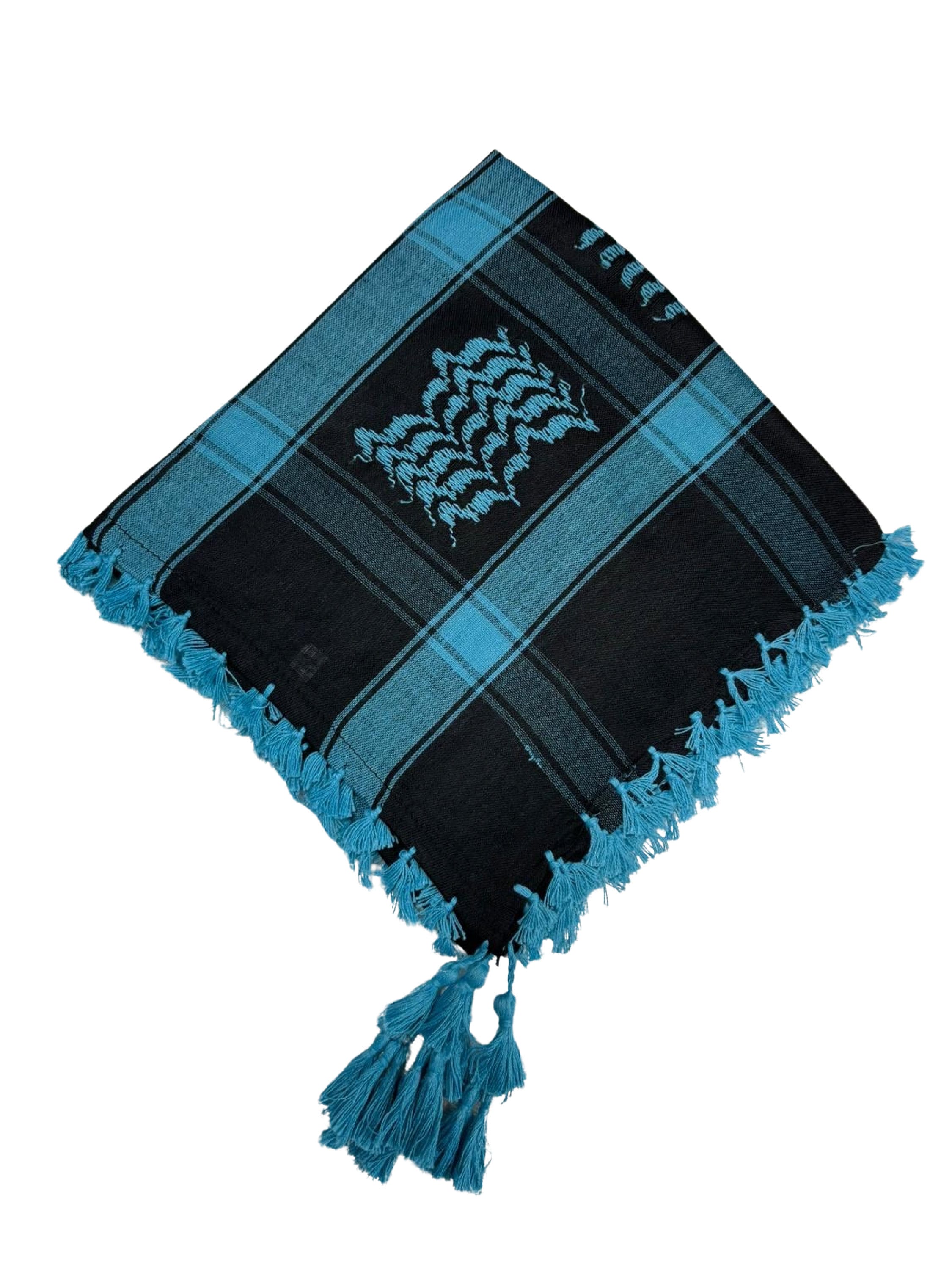 Scarf Military Shemagh Desert Palestinian Arafat Tactical Desert Keffiyeh Head Neck Cotton Arab Wrap with Tassel