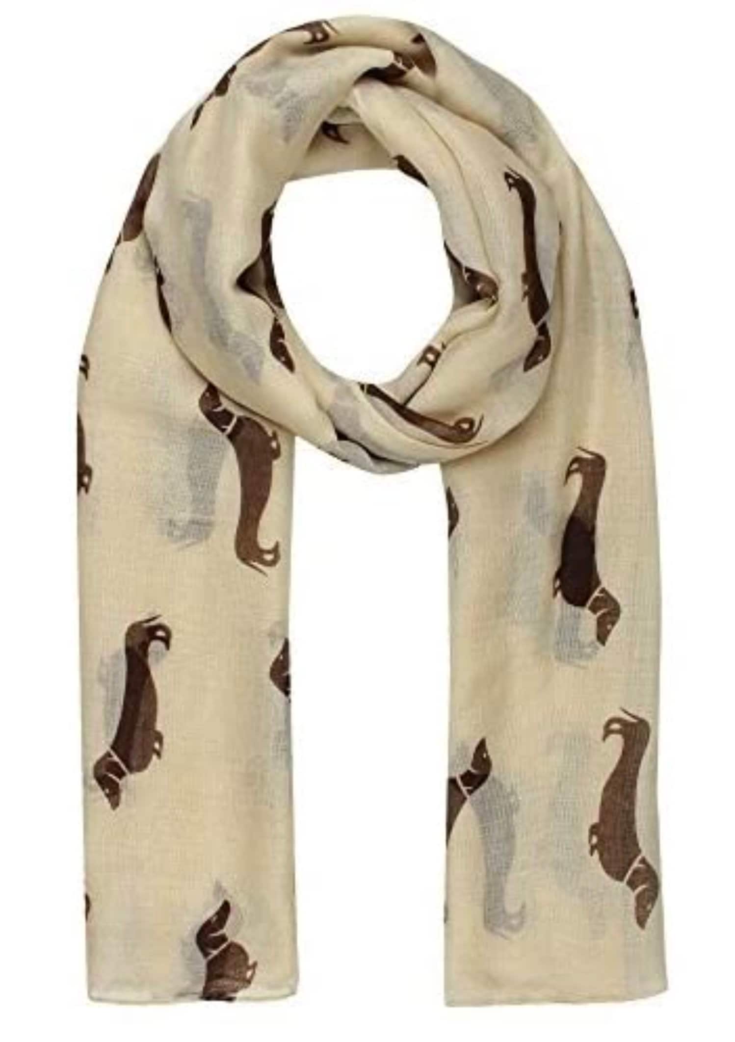 Dachshund Sausage Dog Print Women's Ladies Girls Scarf Shawl Wrap Oversize Gift