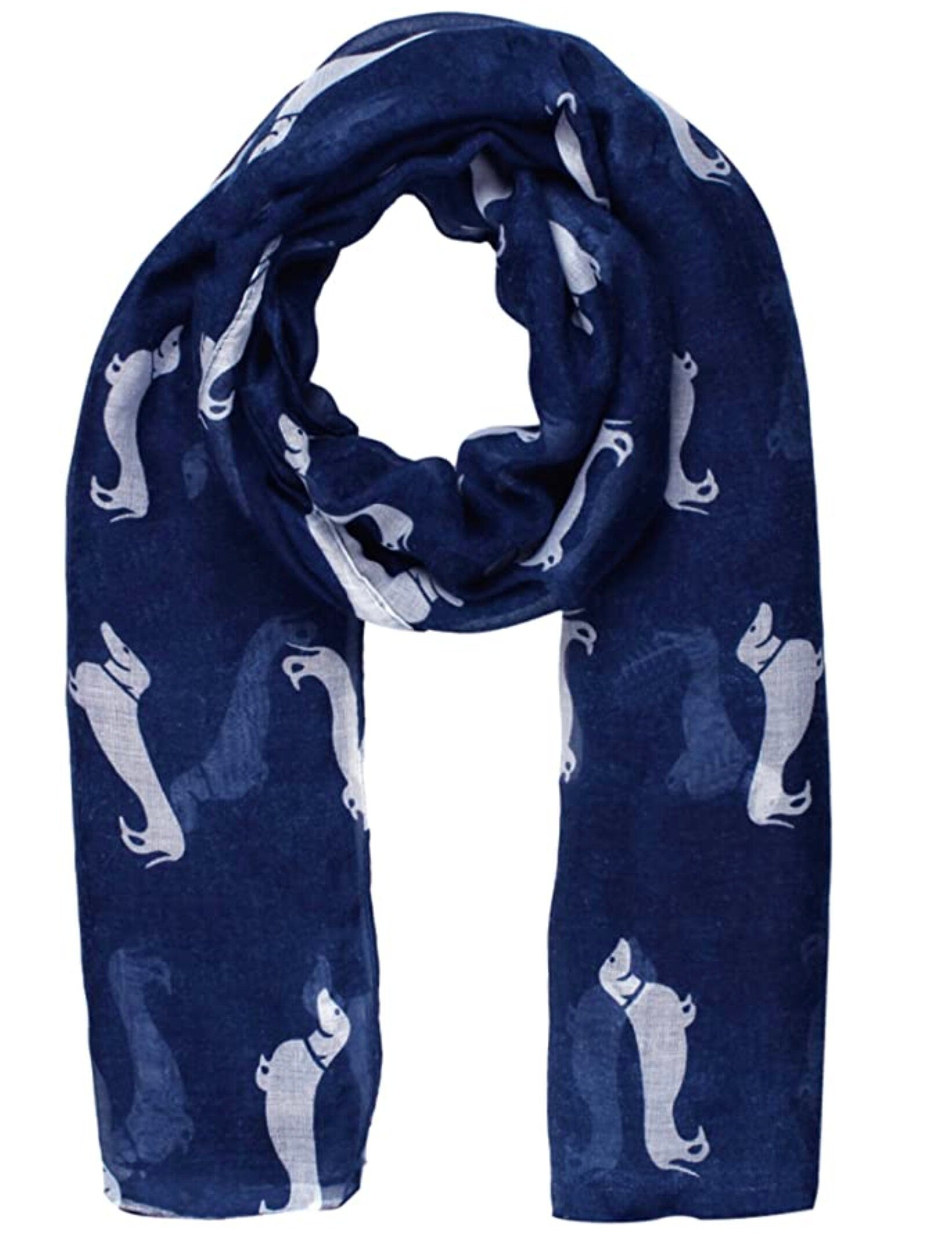 Dachshund Sausage Dog Print Women's Ladies Girls Scarf Shawl Wrap Oversize Gift