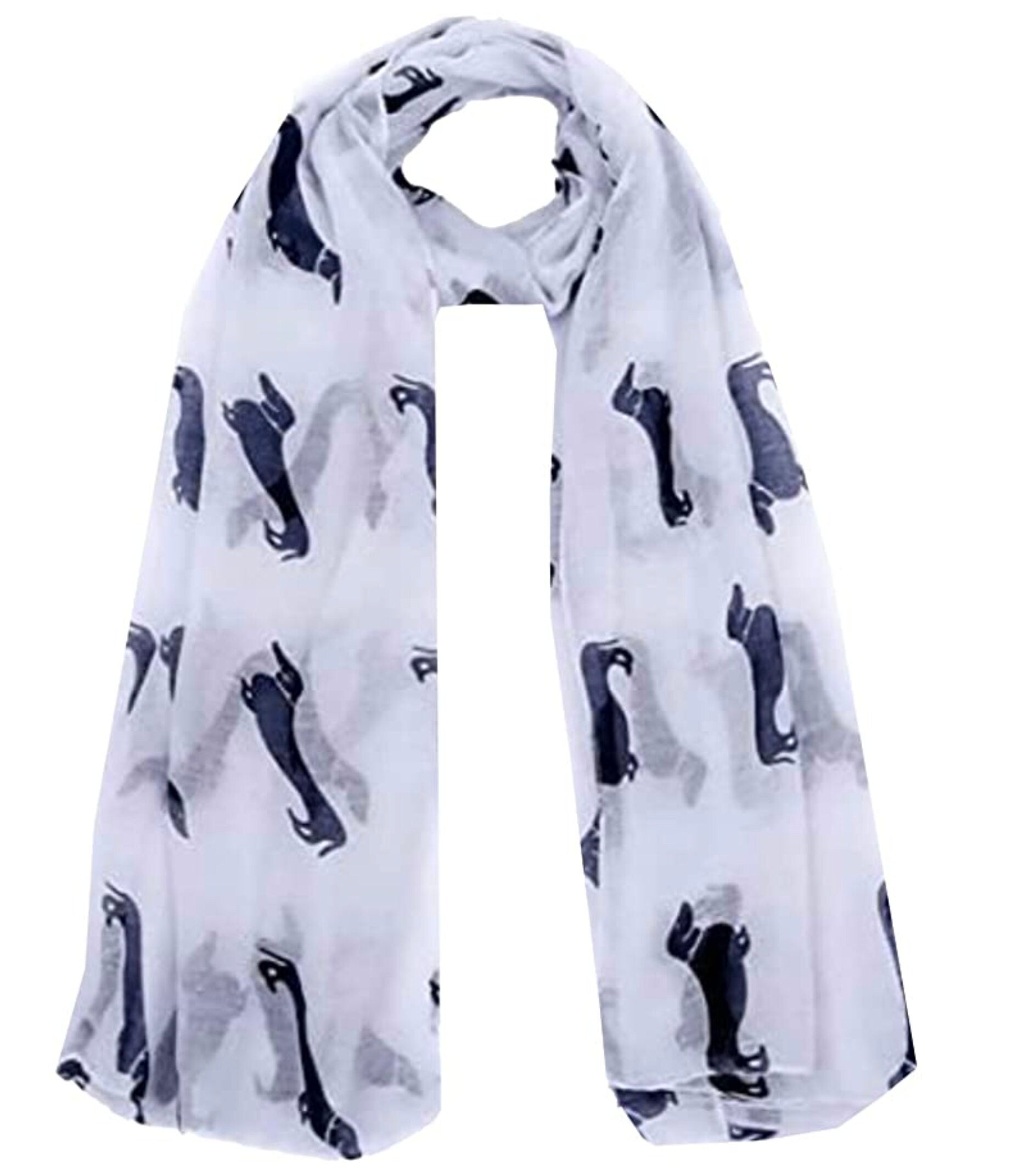 Dachshund Sausage Dog Print Women's Ladies Girls Scarf Shawl Wrap Oversize Gift