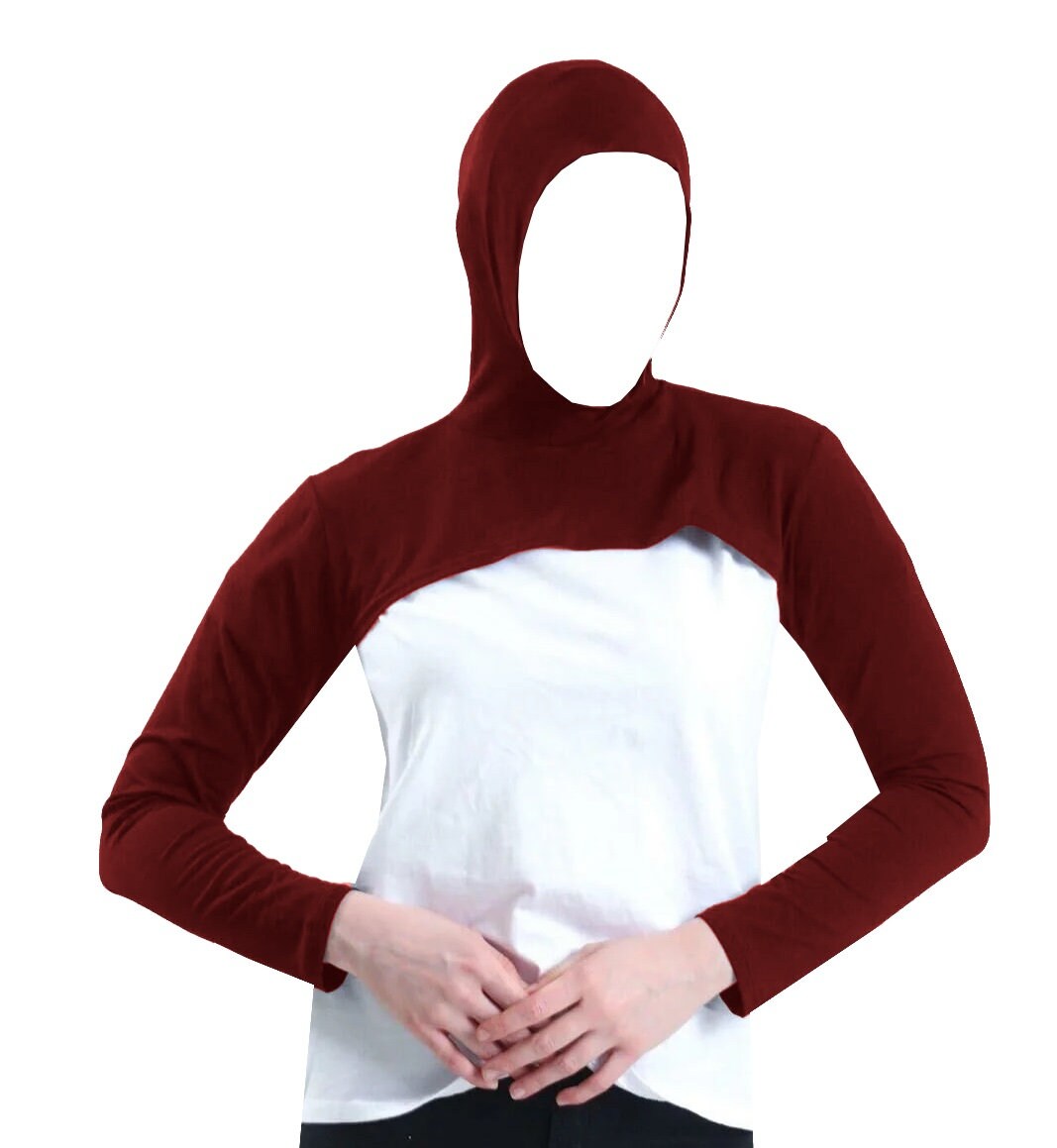 Modest Wear 3 in 1 Head Neck Shoulders Arms Coverage Scarf Hijab Sport Gym Prayer Medical Everyday Wear for Girls Women