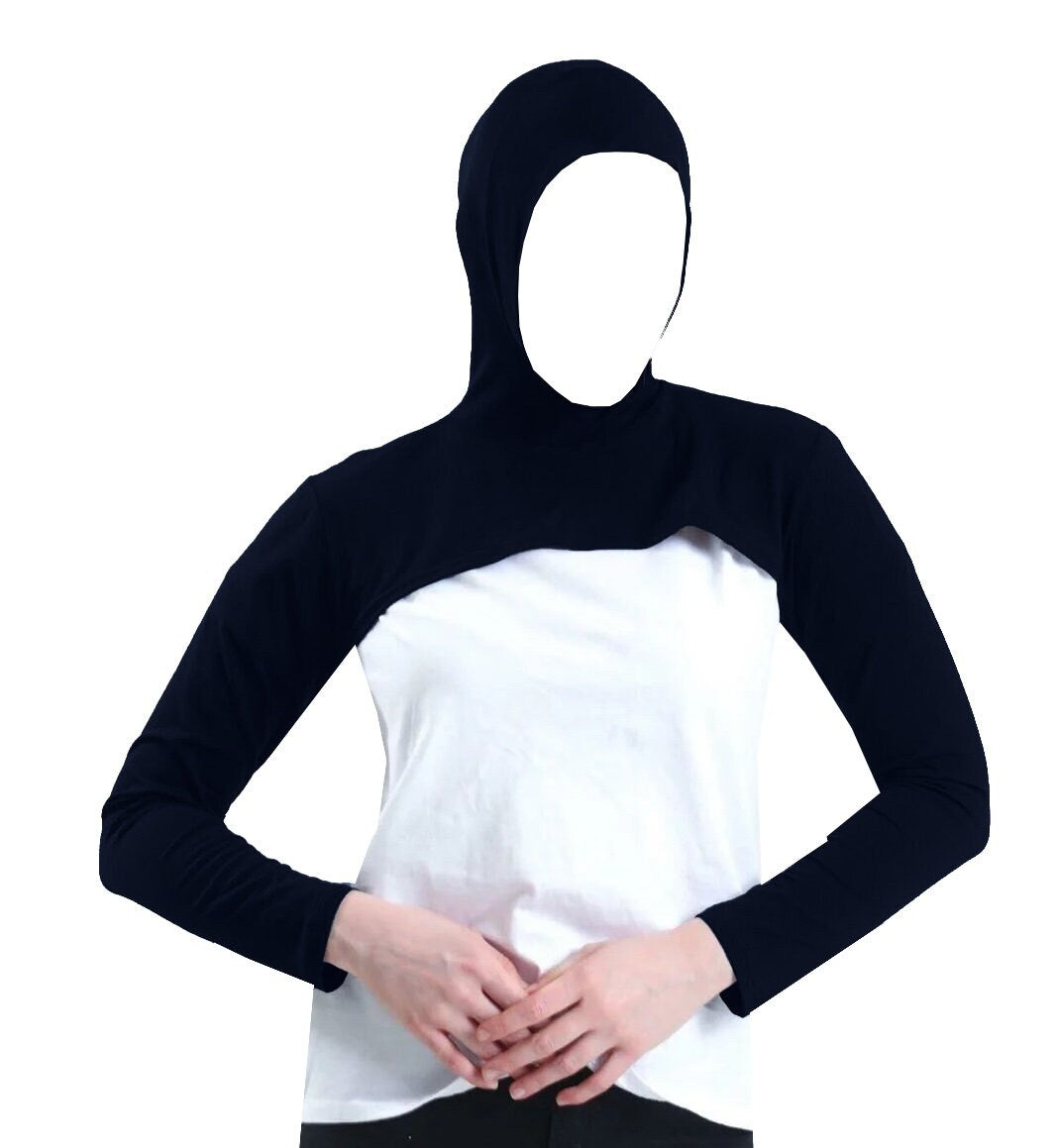 Modest Wear 3 in 1 Head Neck Shoulders Arms Coverage Scarf Hijab Sport Gym Prayer Medical Everyday Wear for Girls Women