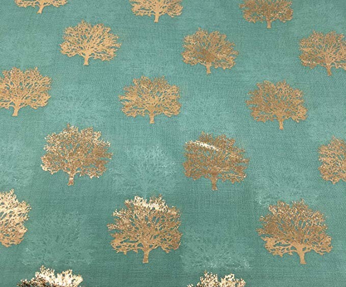 Tree of Life SAGE GREEN Mulberry Tree Scarf with GOLD Metallic Foil Classy Ritzy Scarf Wrap Shawl Ideal Gift