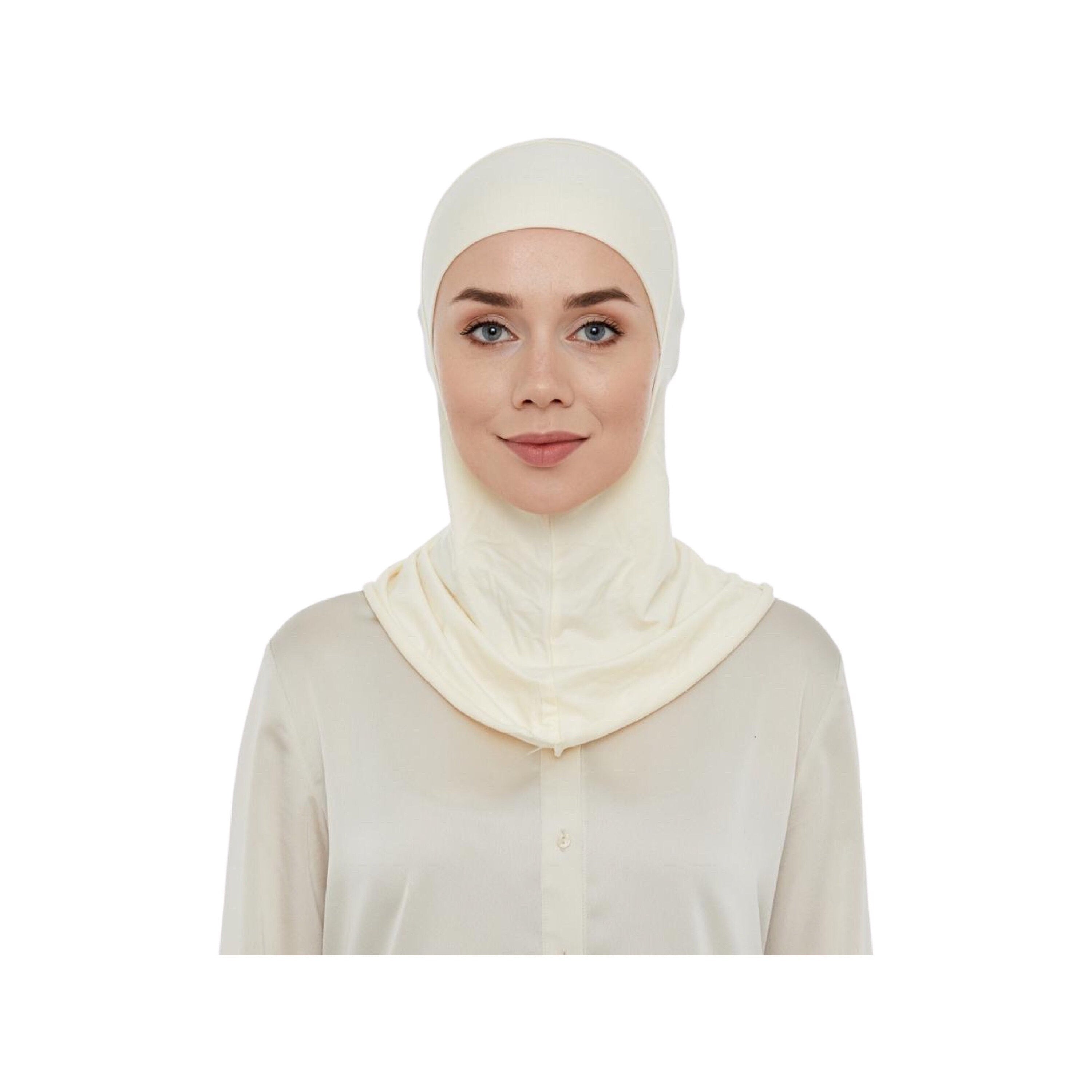Premium Stretchy Women Girls Ninja Hijab Under Scarf Cap Turban Bone Bonnet  Islamic Neck Cover Muslim