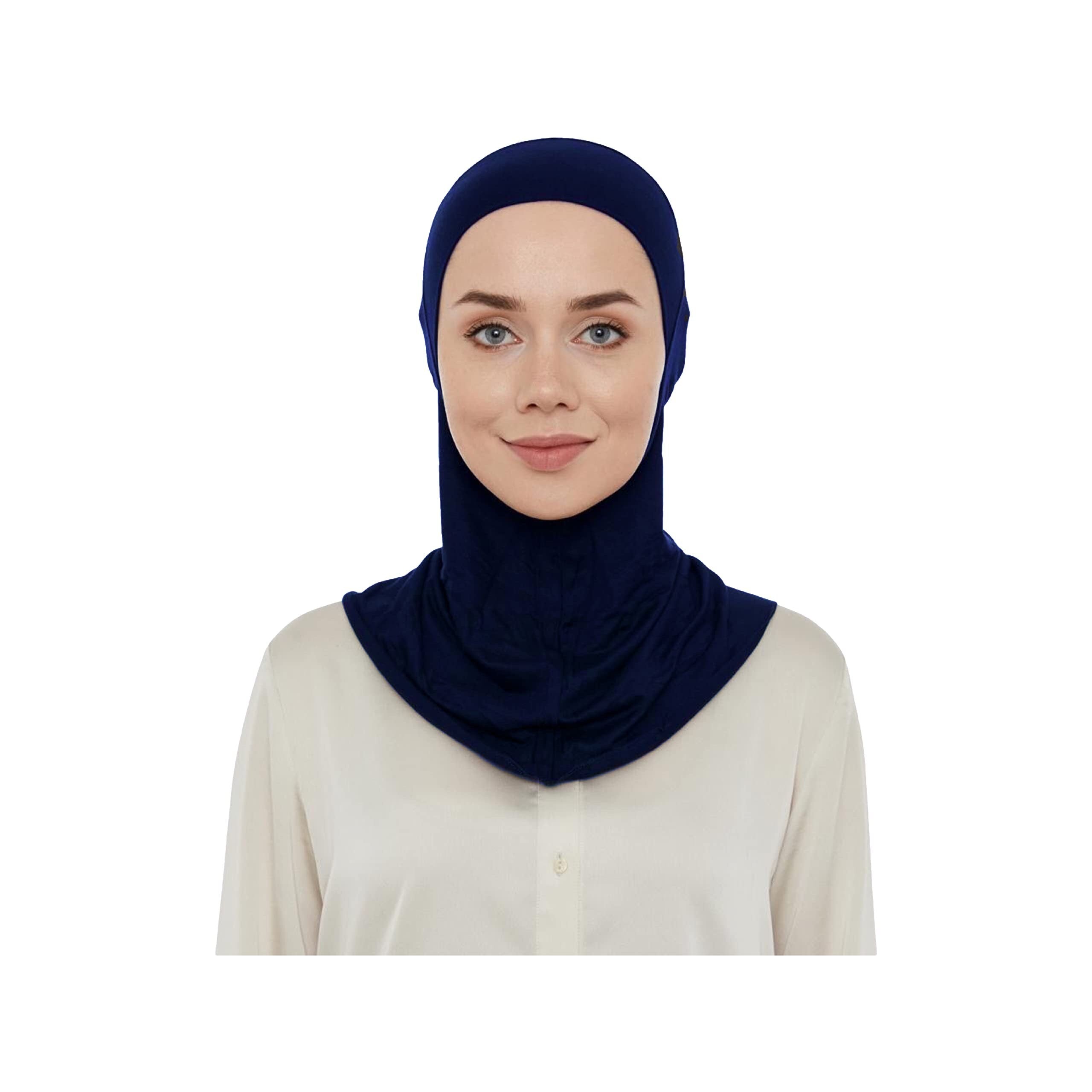 Premium Stretchy Women Girls Ninja Hijab Under Scarf Cap Turban Bone Bonnet  Islamic Neck Cover Muslim