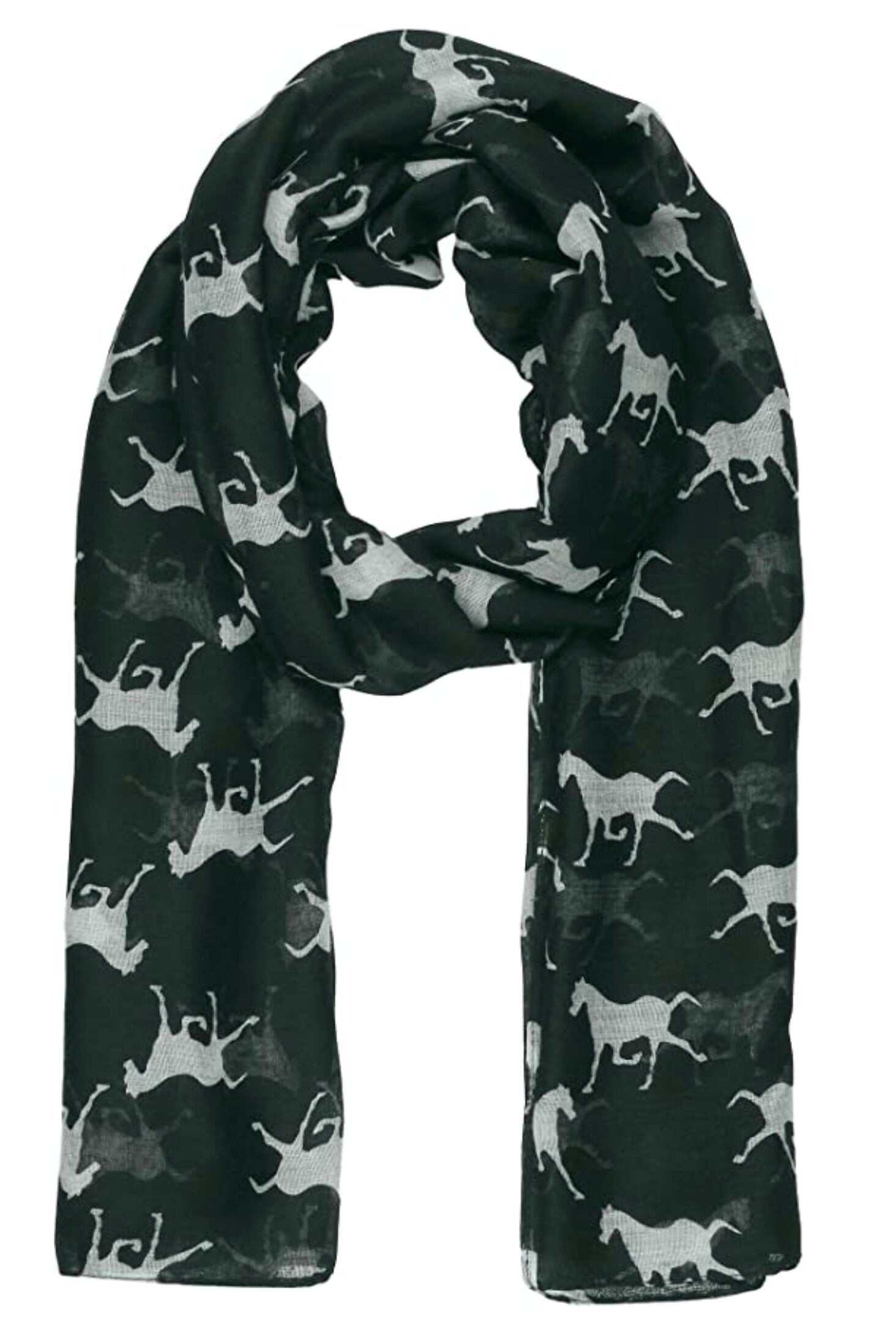 Horse Print Scarf Shawl Wrap Scarves For Women Ideal Gift