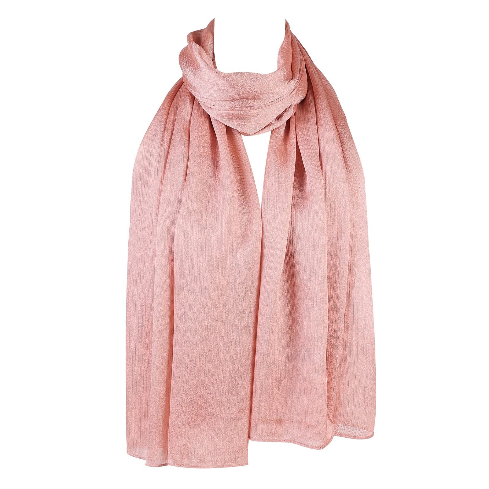 Premium Crinkle Soft Lush Silk Hijab Scarf Plain Wrap Stripe Satin Luxe Soft Luxury