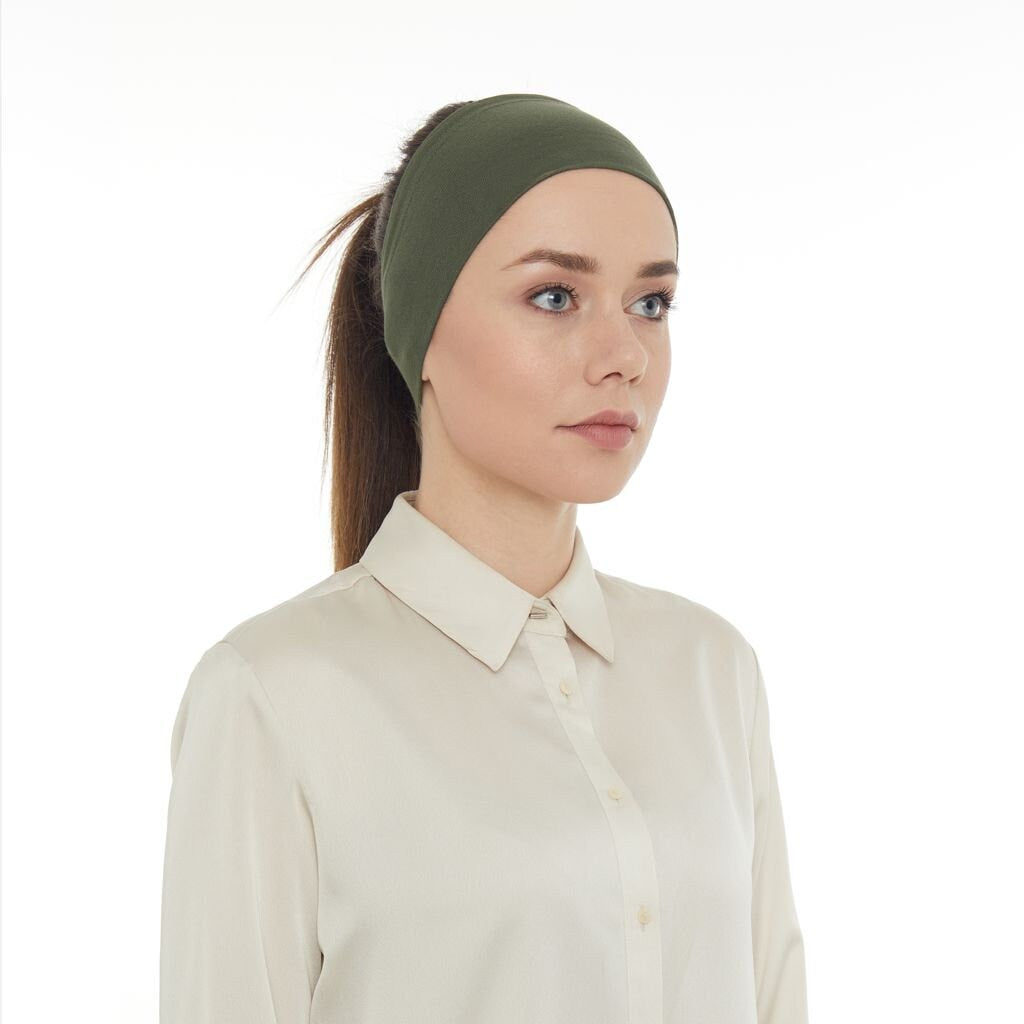 Hijab Scarf Sports Headband With Non-Slip Silicone Grips for Ladies Women Girls