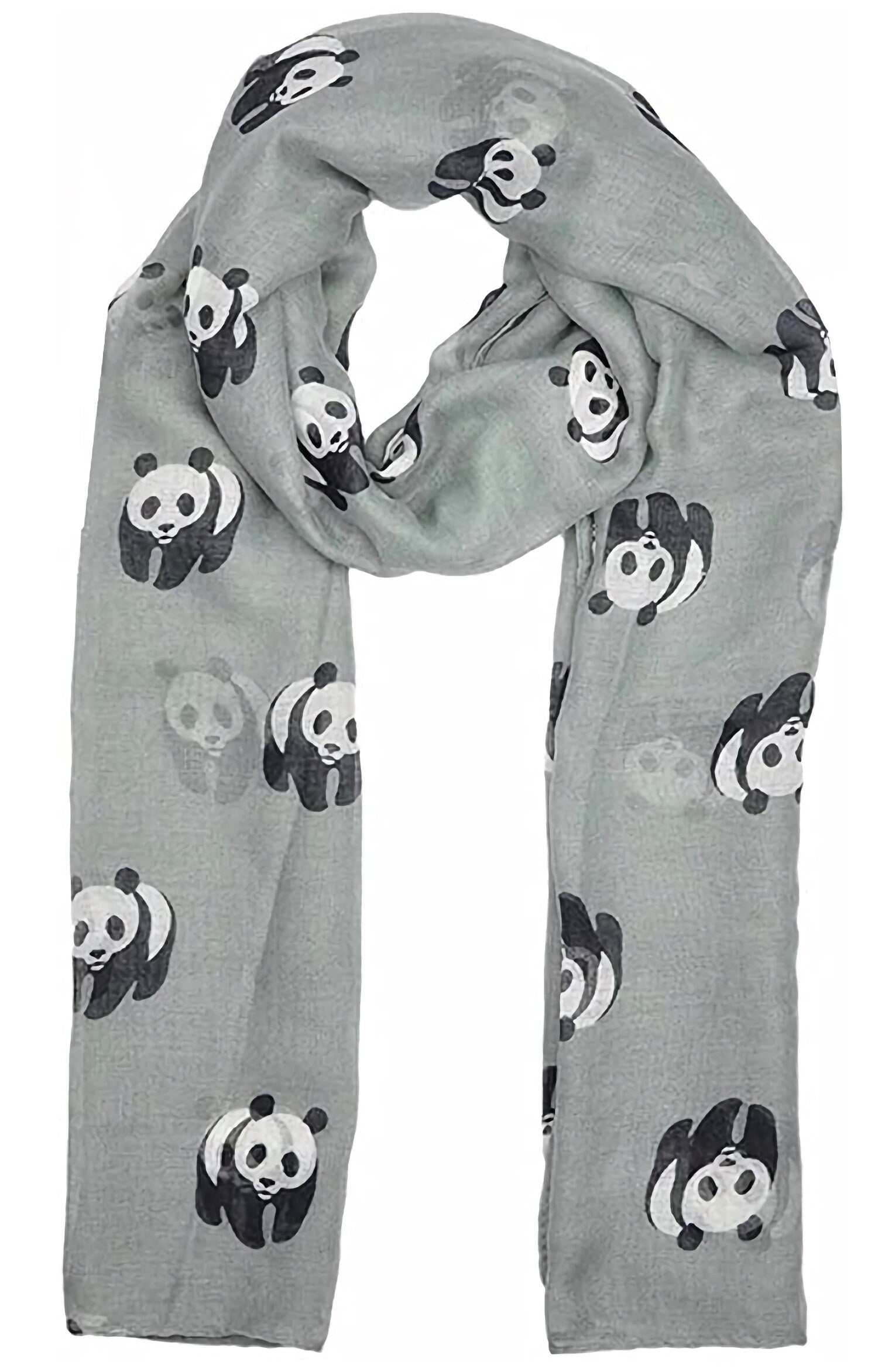 New Ladies Women Celebrity Style Panda Print Long Scarf Scarves Maxi Sarong Sale