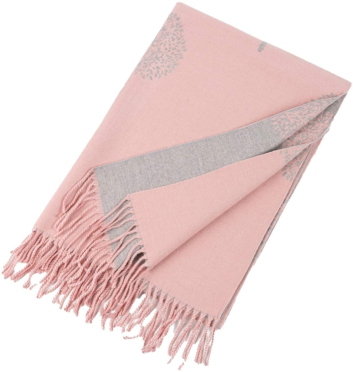 WINTER WARMER Reversible Thick Long Mulberry Tree Print Fashion Scarf Blanket Wrap