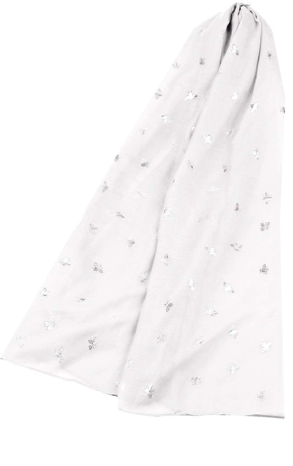 Ladies Girls Women's Glitter Bumble Bees Scarves Wraps Shawl Soft Scarf