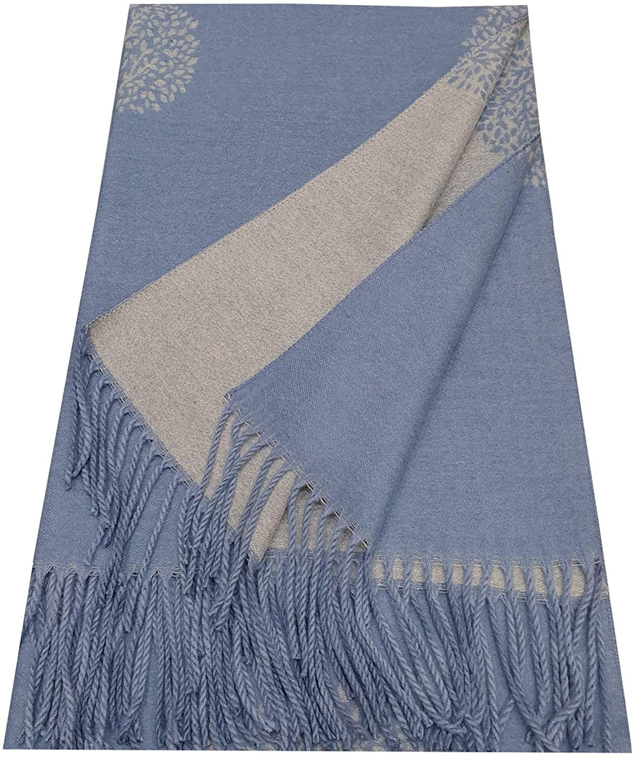 WINTER WARMER Reversible Thick Long Mulberry Tree Print Fashion Scarf Blanket Wrap