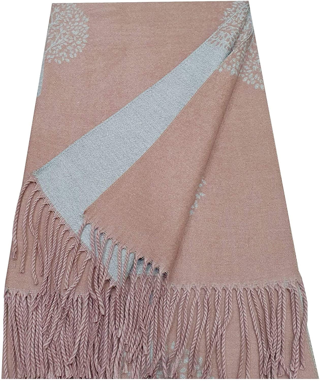 WINTER WARMER Reversible Thick Long Mulberry Tree Print Fashion Scarf Blanket Wrap