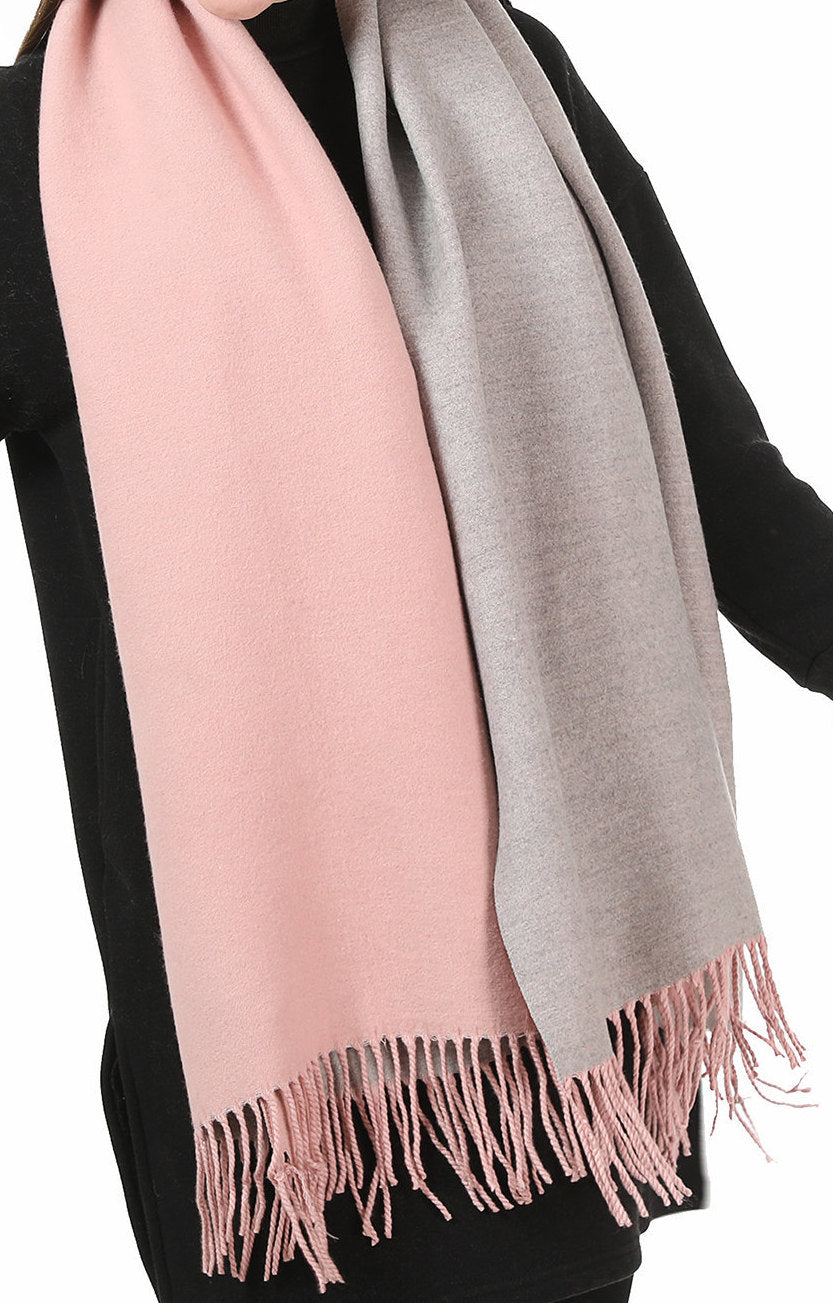 Cashmere Feel Winter Scarf Pashmina Shawl Wrap for Women Ladies Long Large Warm Thick Reversible Blanket Scarves