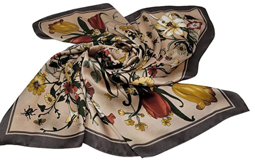 70 x 70 Cms Satin Silk Feeling Square Neck Scarf Head Hair Wraps