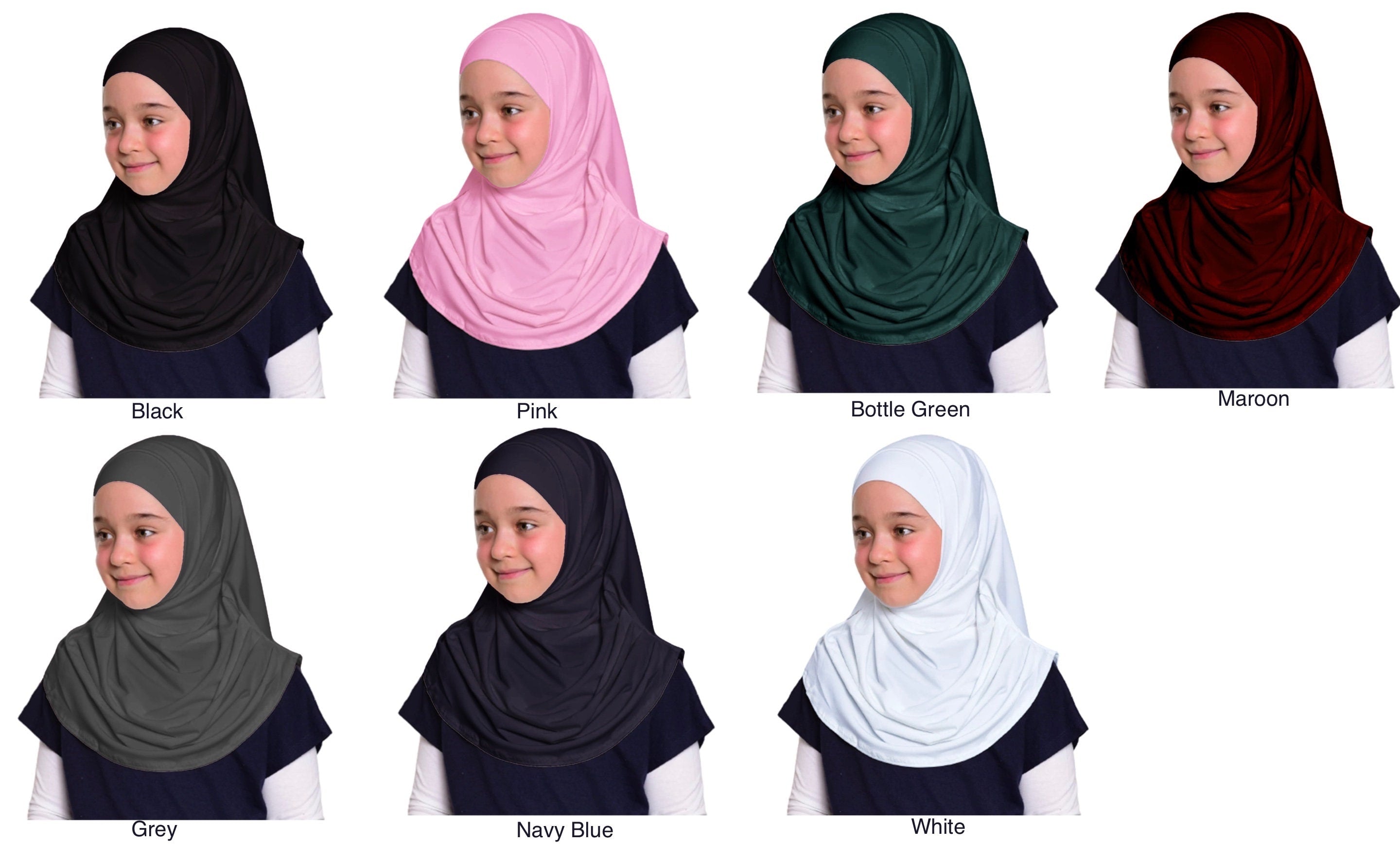 Children Kids Girls Instant Hijab