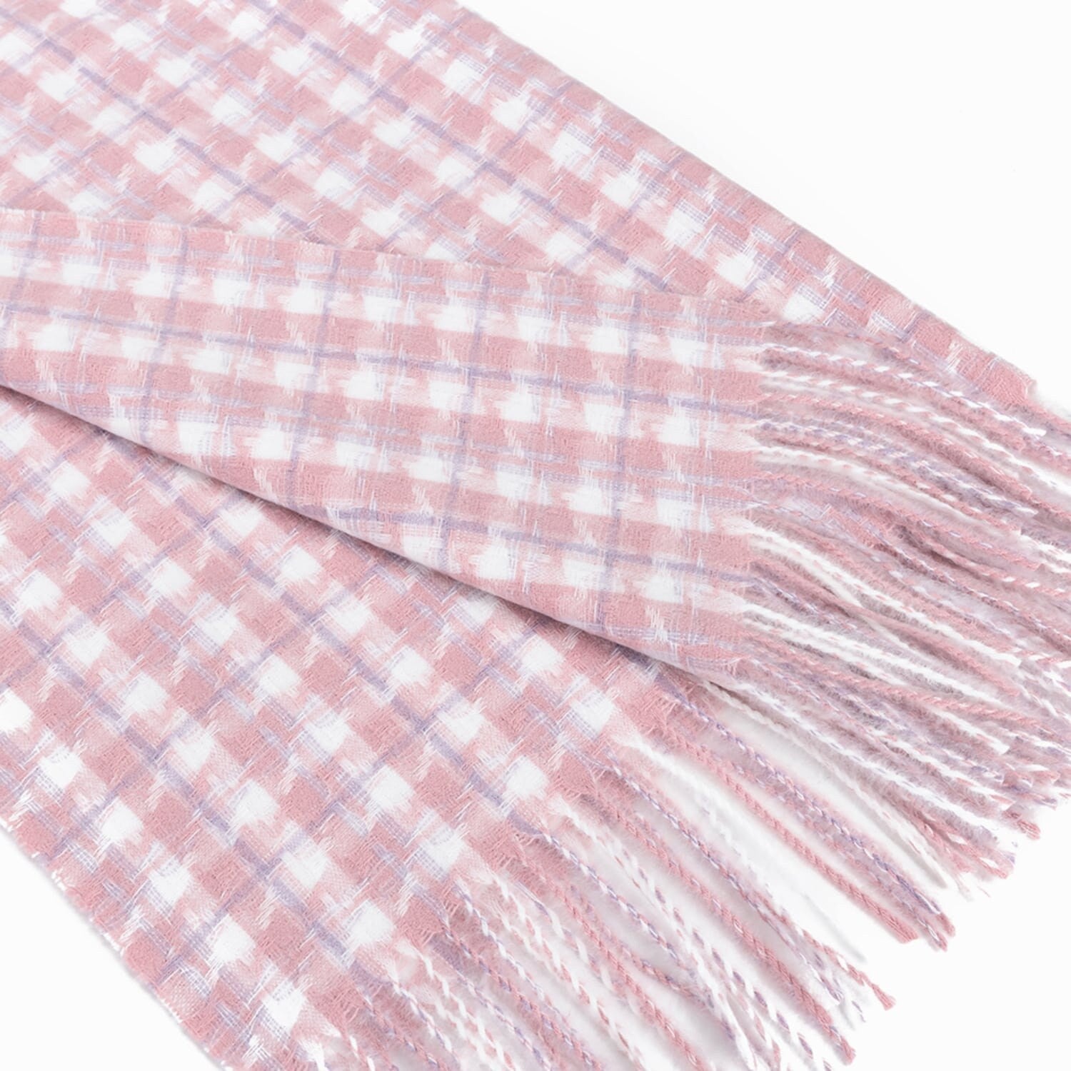 New PINK Dogtooth/Houndstooth Design Winter Scarf Wrap Blanket Shawl Warm Soft Cosy UNISEX