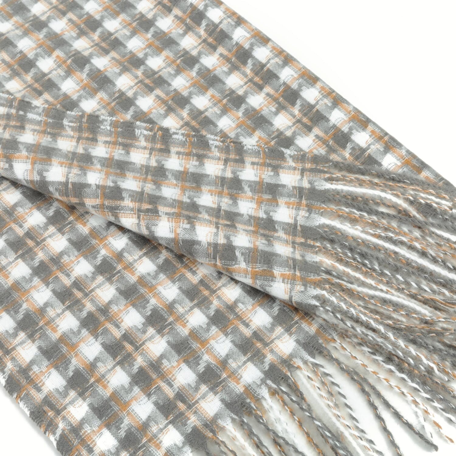 New GREY Dogtooth/Houndstooth Design Winter Scarf Wrap Blanket Shawl Warm Soft Cosy UNISEX