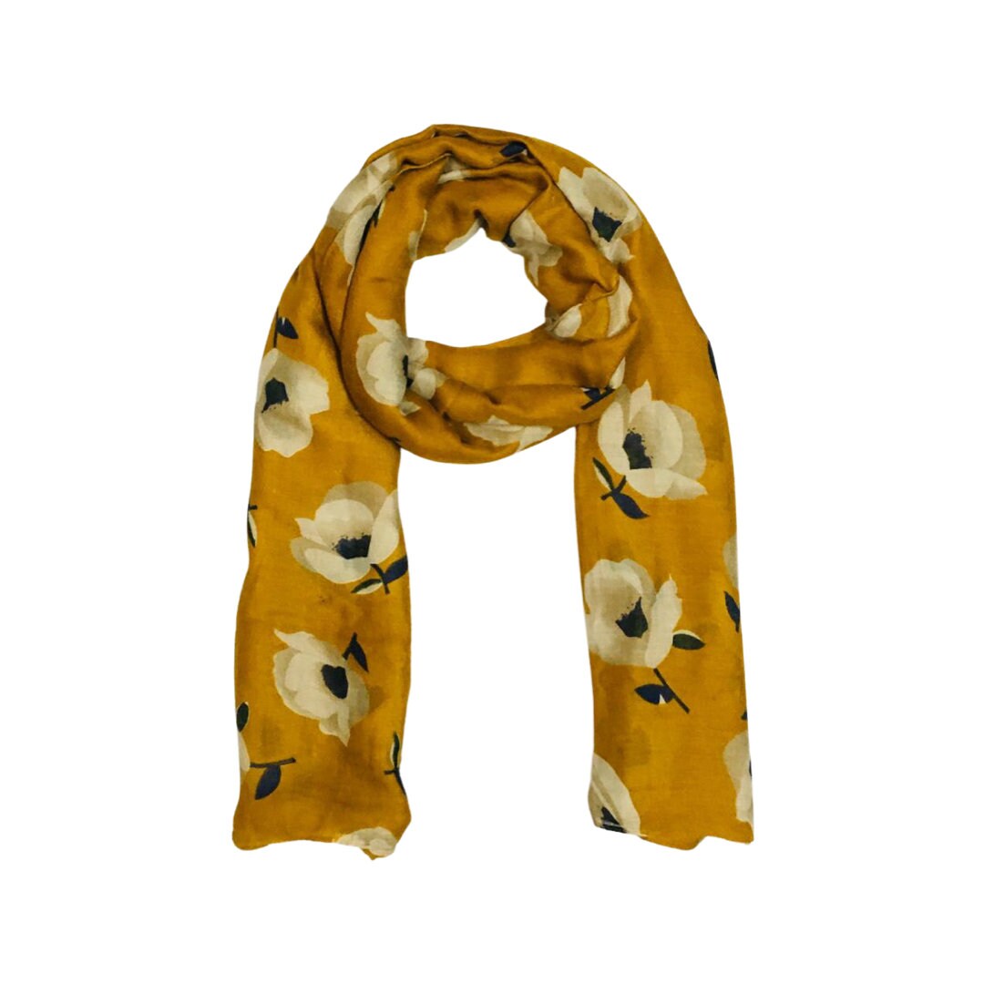 Floral Design Ladies Scarf Wrap Shawl