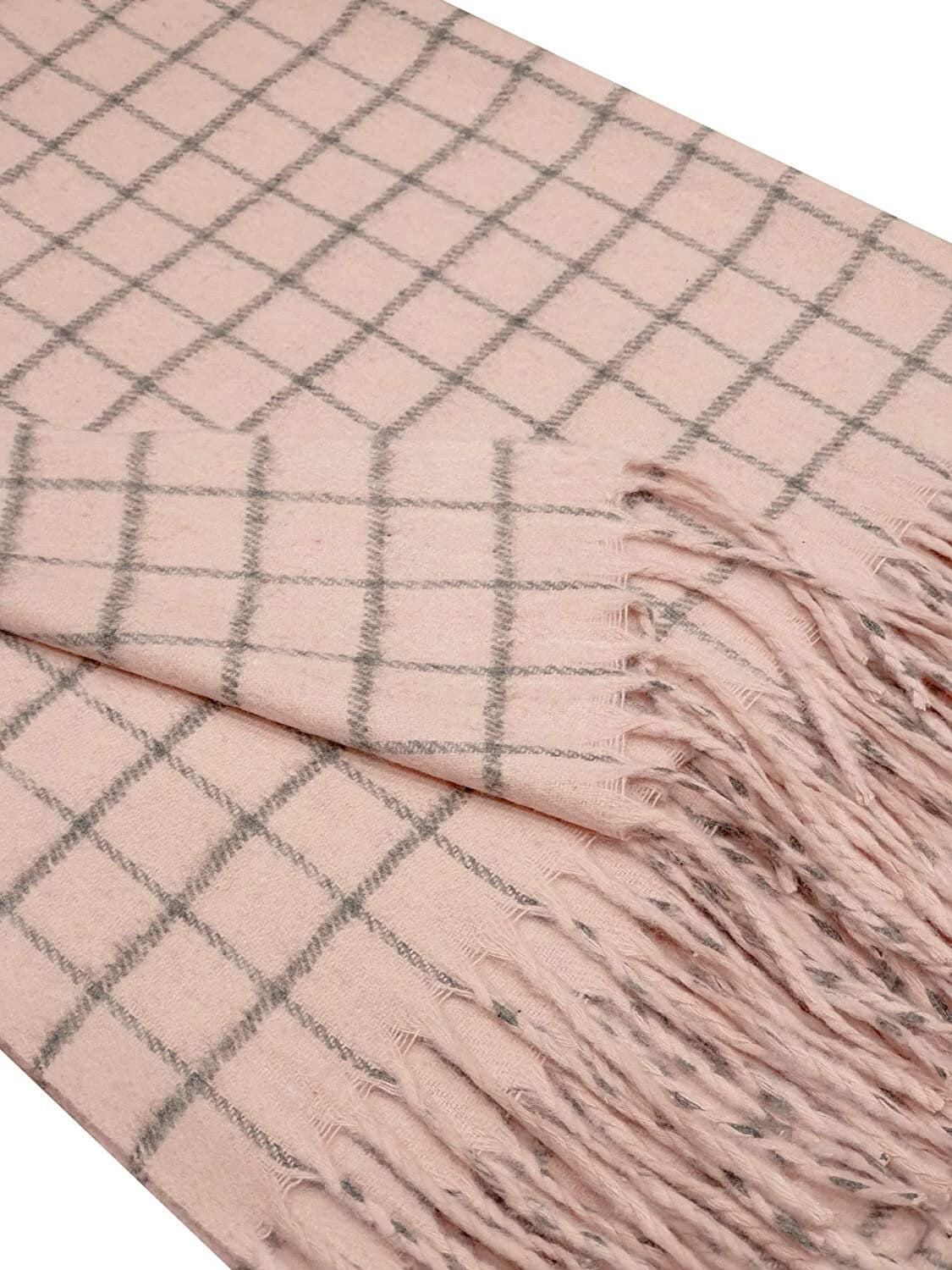 WINTER WARMER Thick Large Window Pane/Check/Graph Fashion Scarf Blanket Wrap Unisex