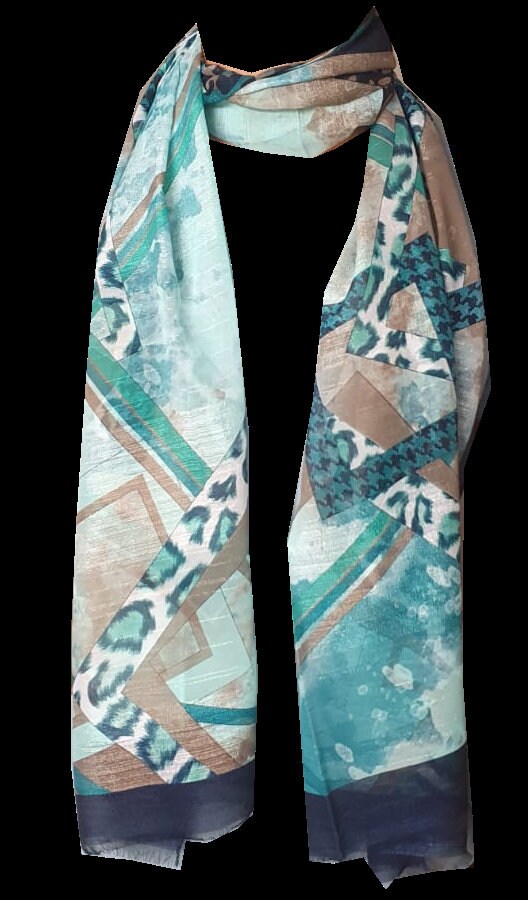 Ladies Women's Fashion New Floral Print Long Scarves Floral Neck Scarf Shawl Wrap