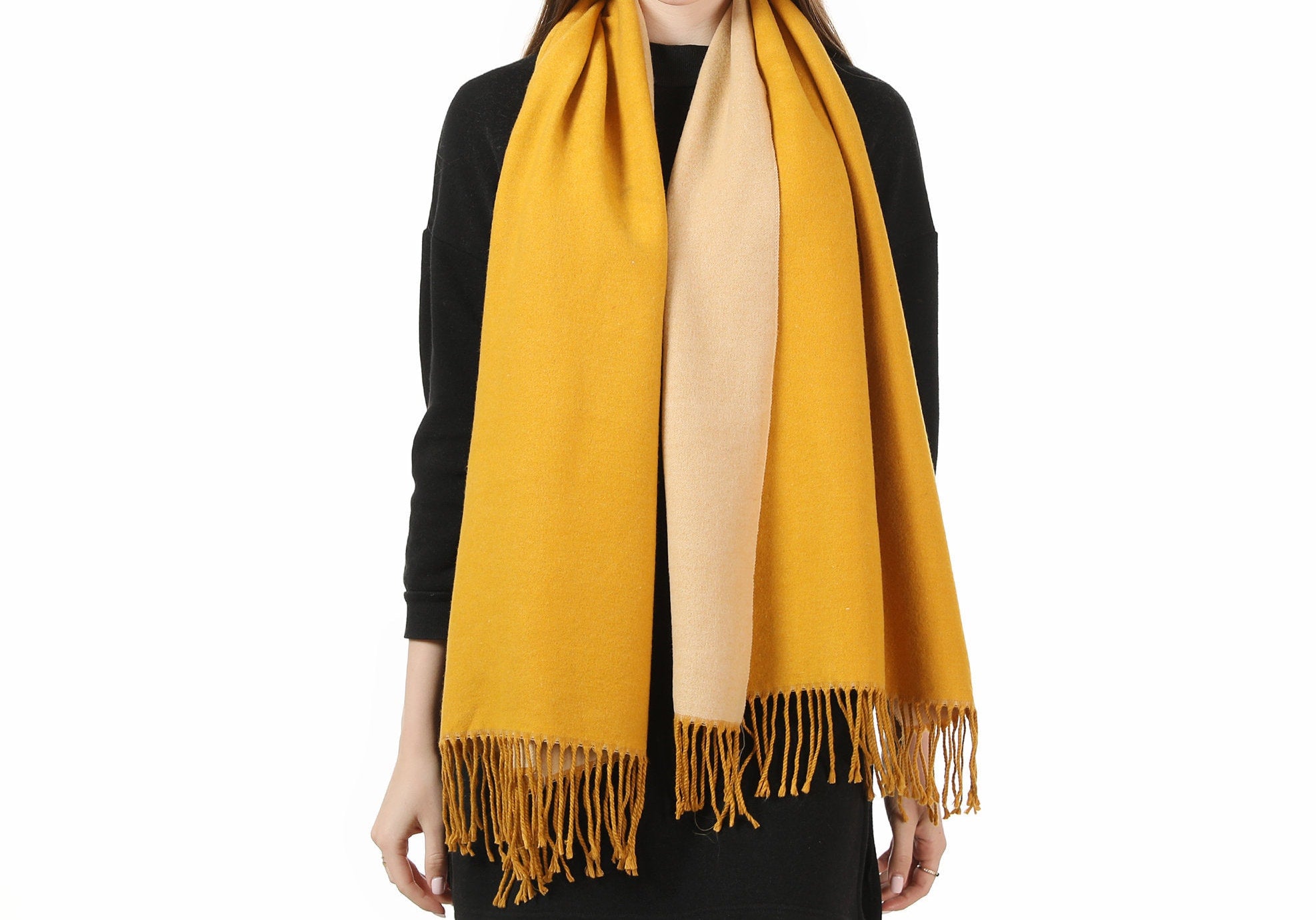 Reversible Winter Scarf Scarves Wrap Blanket Shawl Warm Soft Cosy
