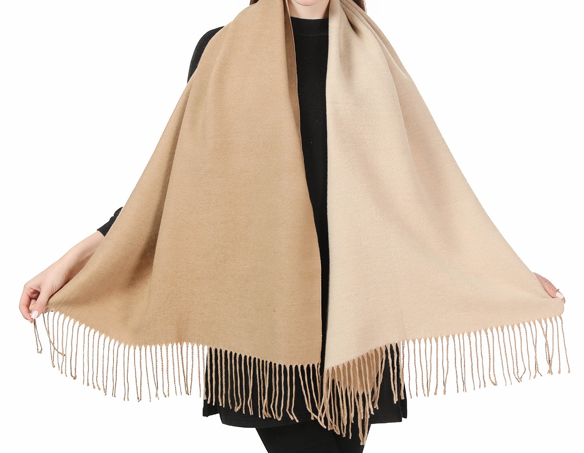 Reversible Winter Scarf Scarves Wrap Blanket Shawl Warm Soft Cosy