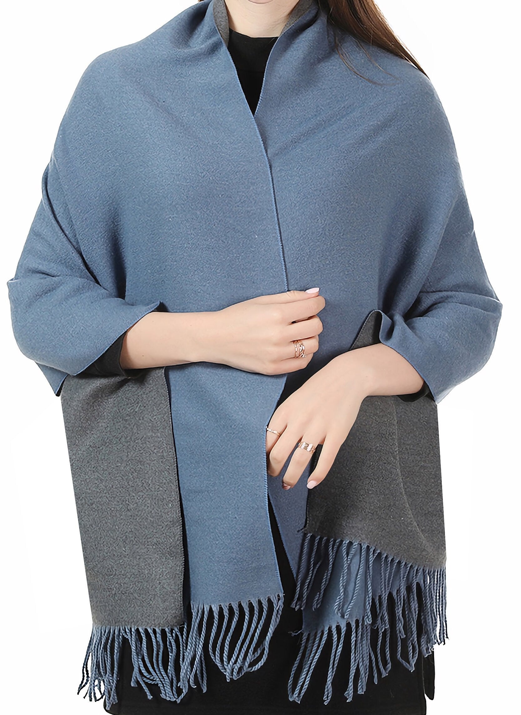 Reversible Winter Scarf Scarves Wrap Blanket Shawl Warm Soft Cosy