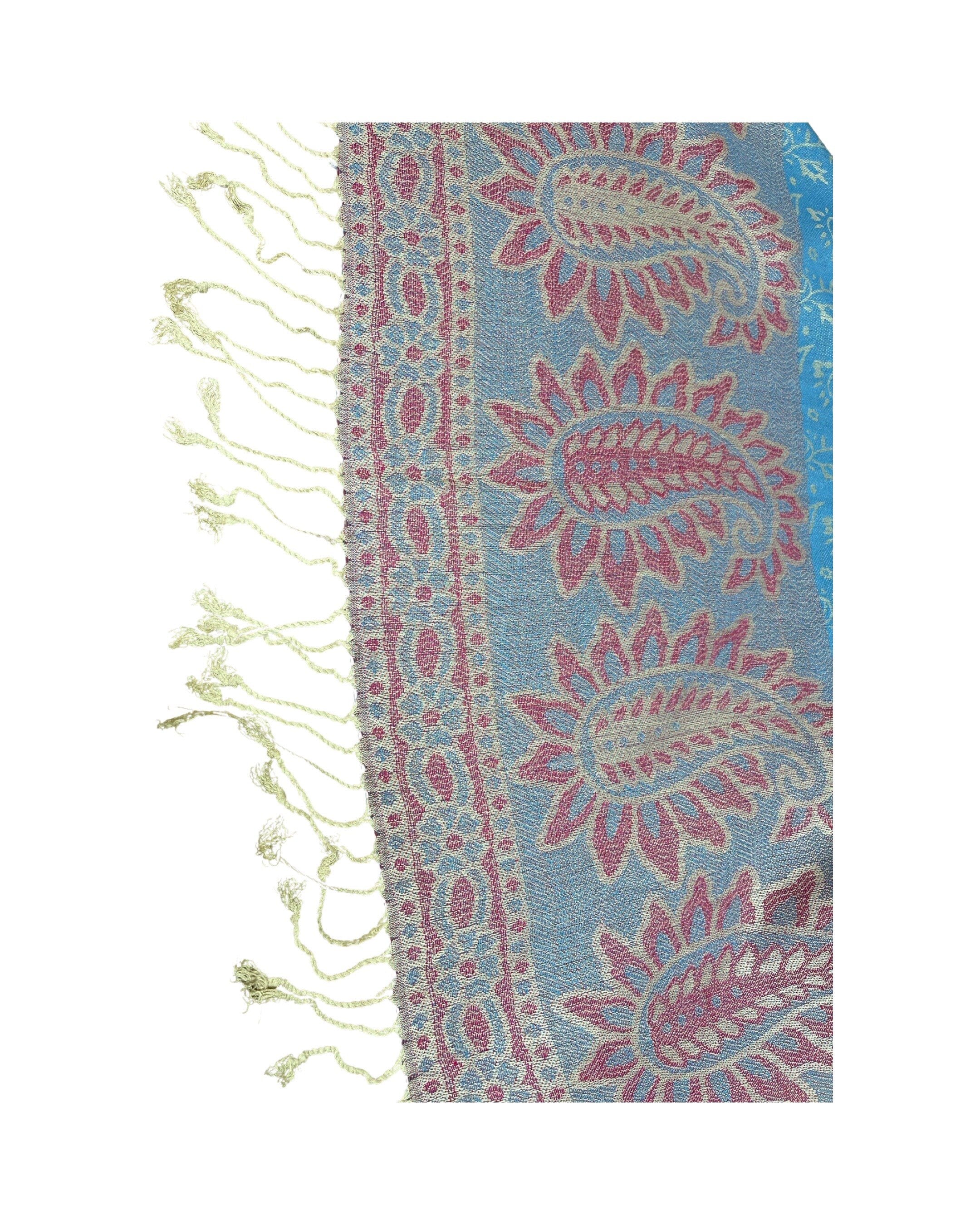 Regal Paisley Elegance Luxurious Pashmina Feel Shawl for Timeless Style & Cozy Warmth For Ladies