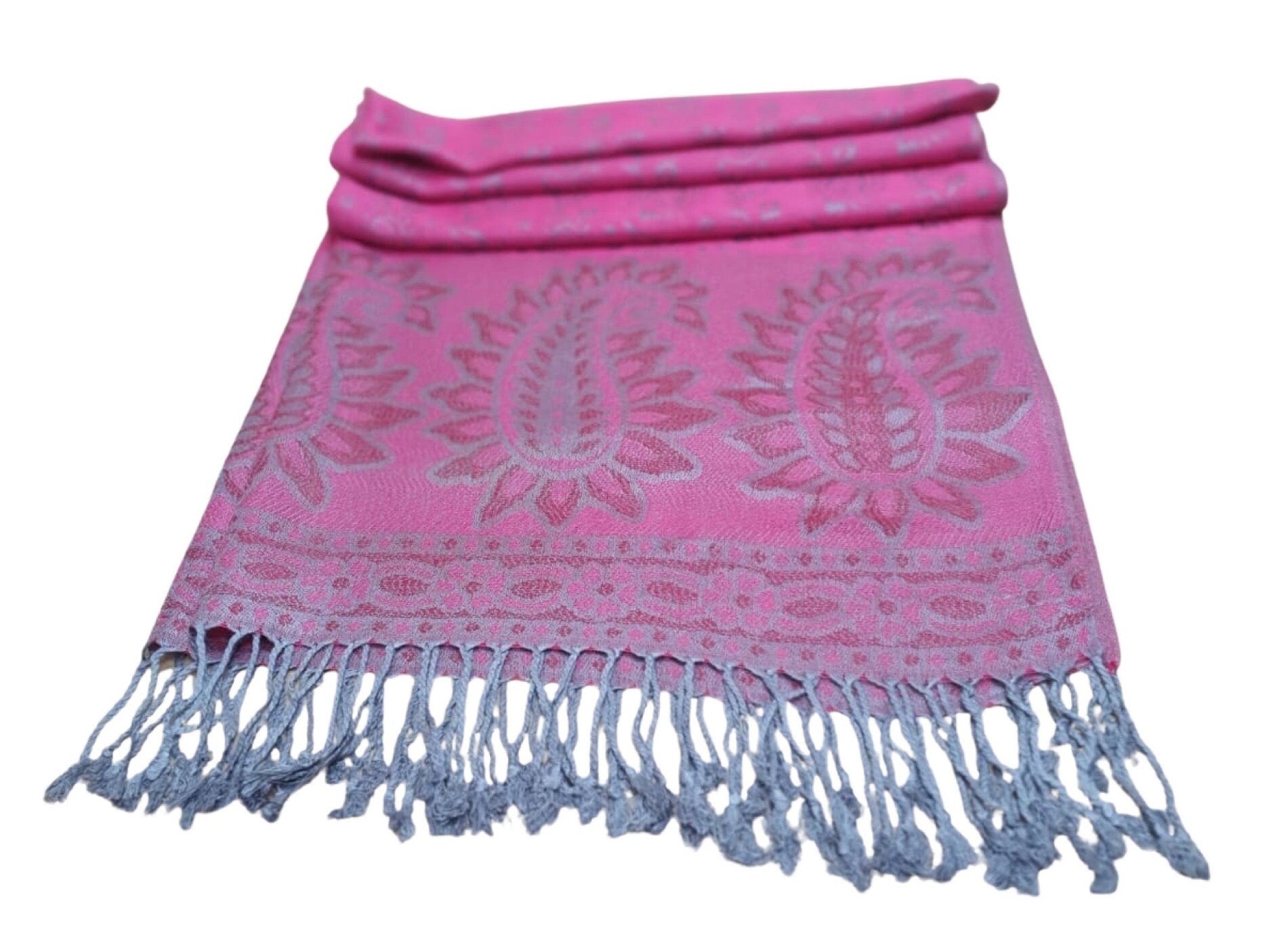 Regal Paisley Elegance Luxurious Pashmina Feel Shawl for Timeless Style & Cozy Warmth For Ladies